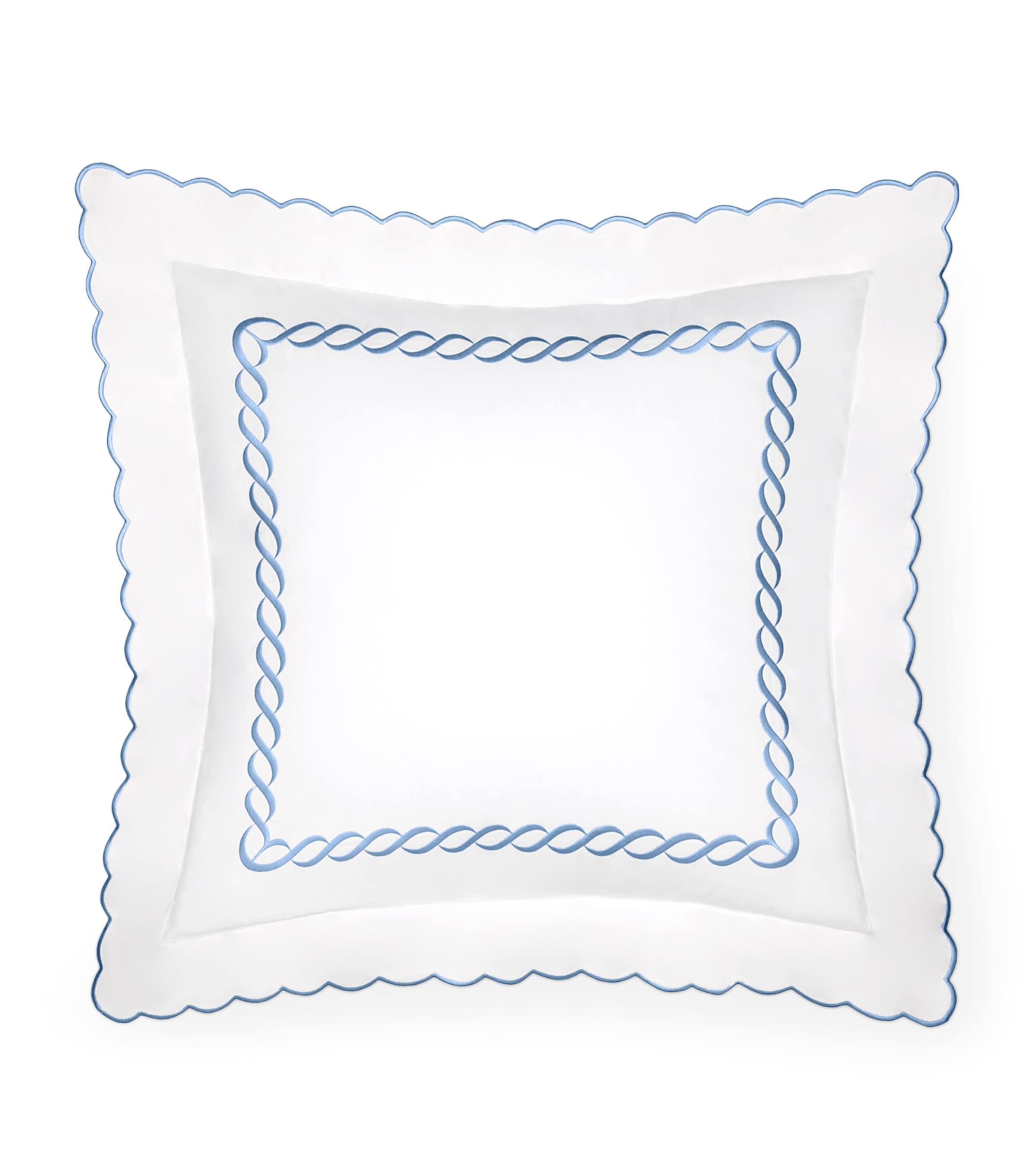 Pratesi Treccia Square Oxford Pillowcase In White