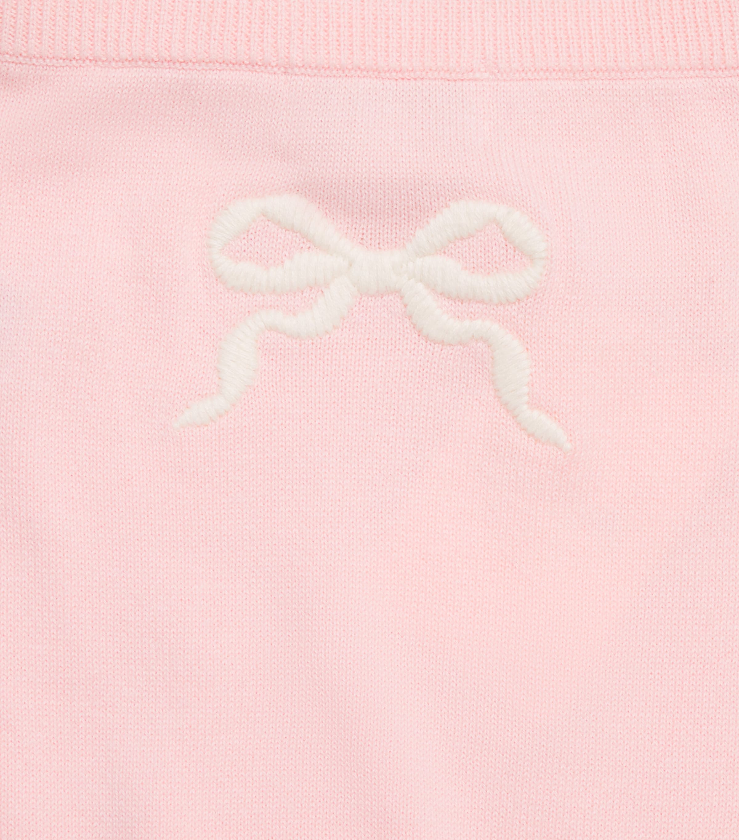 Harrods Cotton Bow Trousers (0-18 Months) Pink Image 3