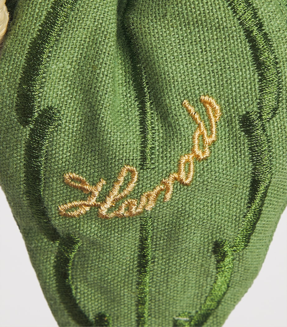 Harrods Wicker Strawberry Bag Red Image 4