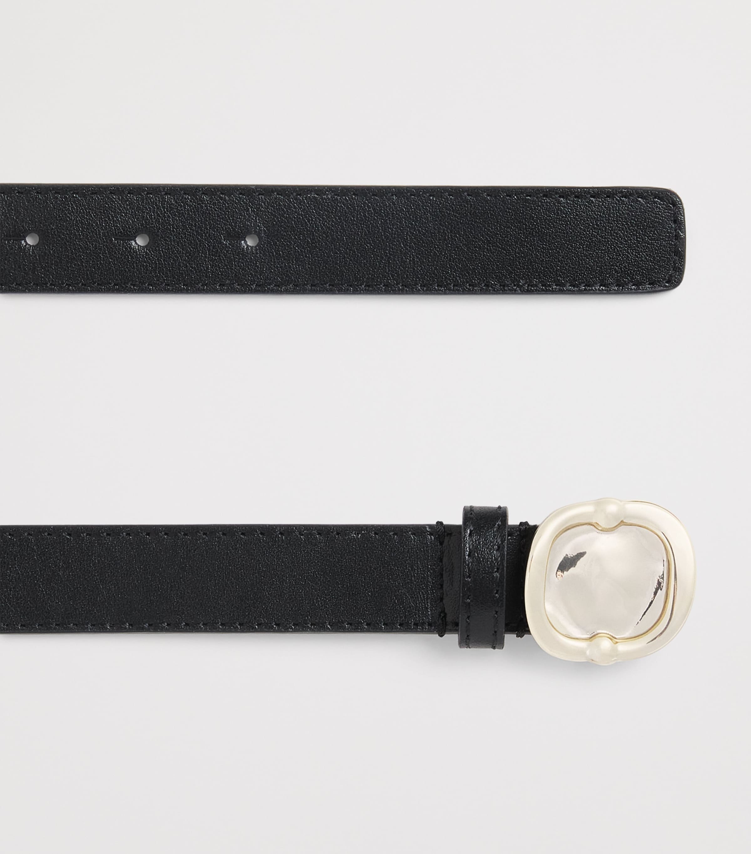 Leather Belt BLACK Image 4