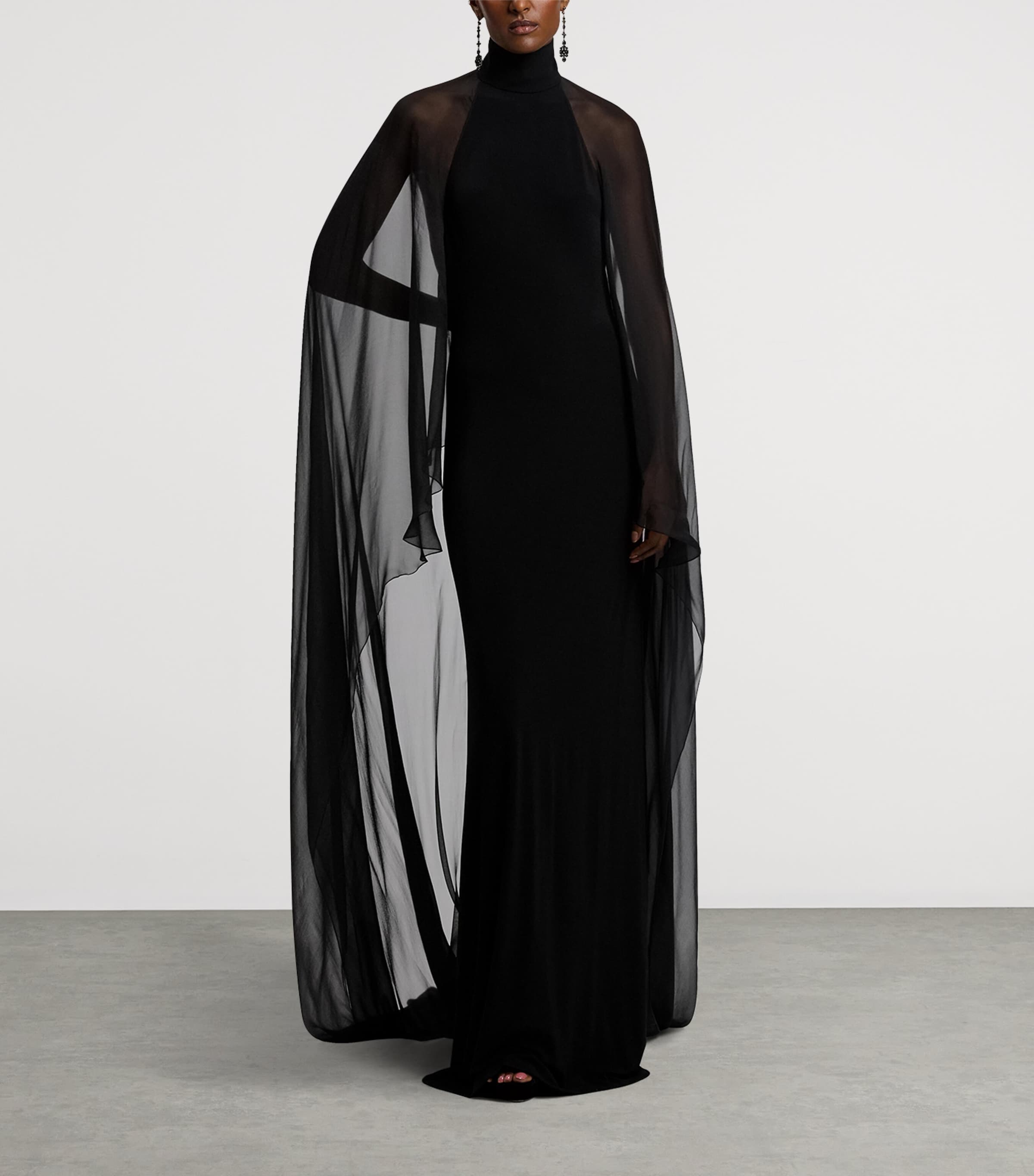 Jersey Tilly Evening Dress BLACK Image 6