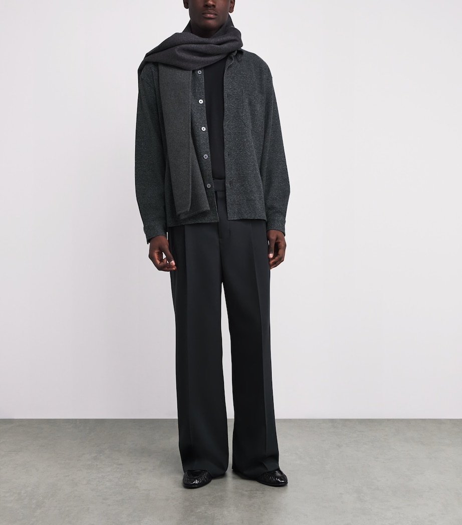 Wool Waffle-Knit Cardigan HGRY Image 2