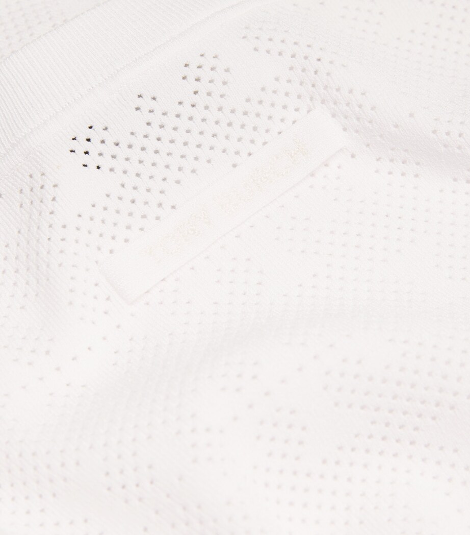 Monogram Pointelle Top 100 WHITE Image 5