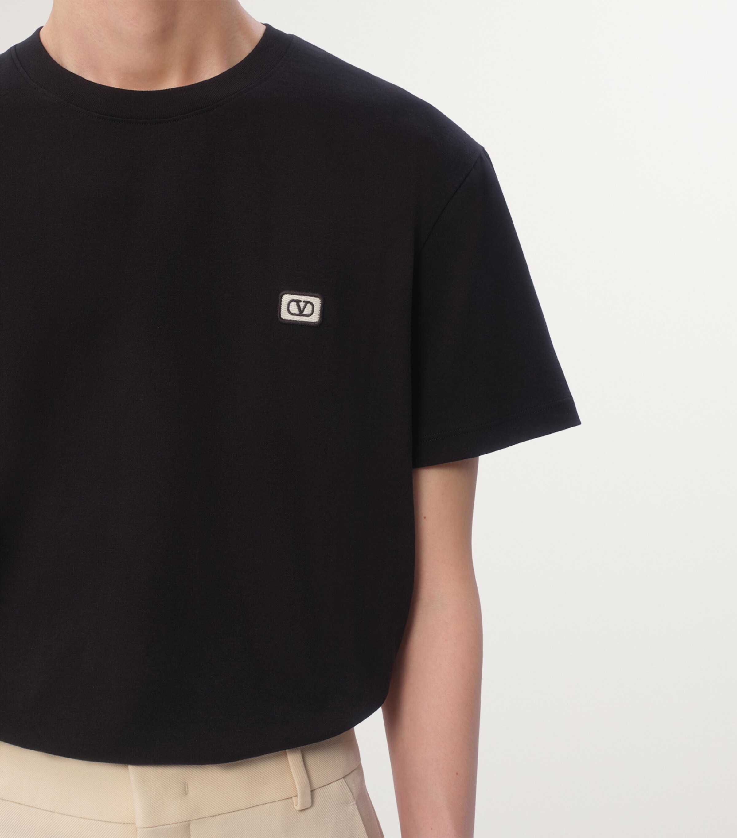 Cotton VLogo T-Shirt 0NO Image 4