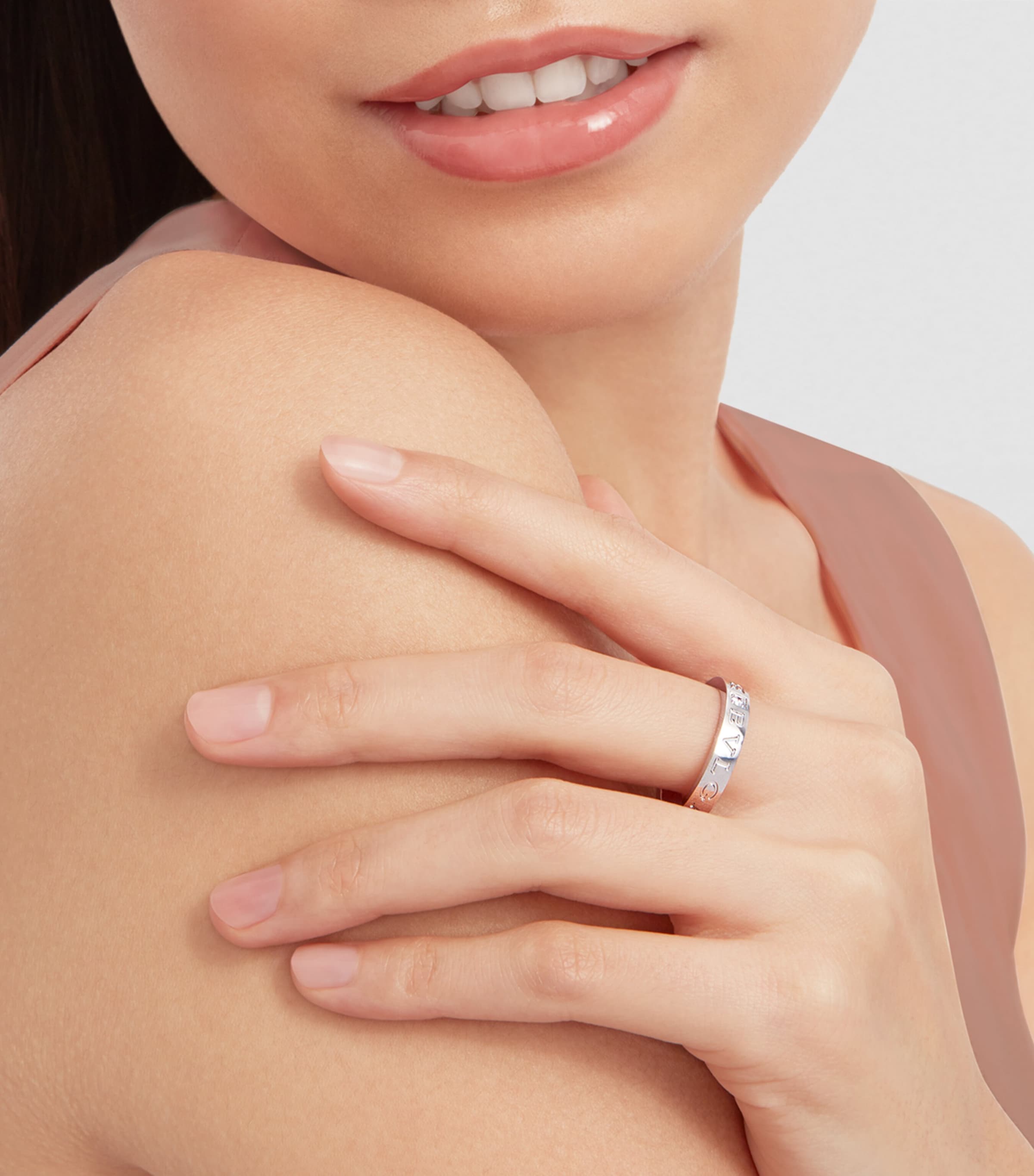 White Gold and Diamond B.zero1 Ring WHITE GOLD Image 5