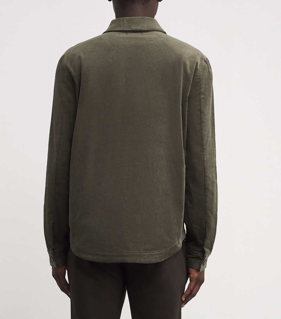 Corduroy Patch-Pocket Shirt Jacket OLIVE BRANCH Image 4