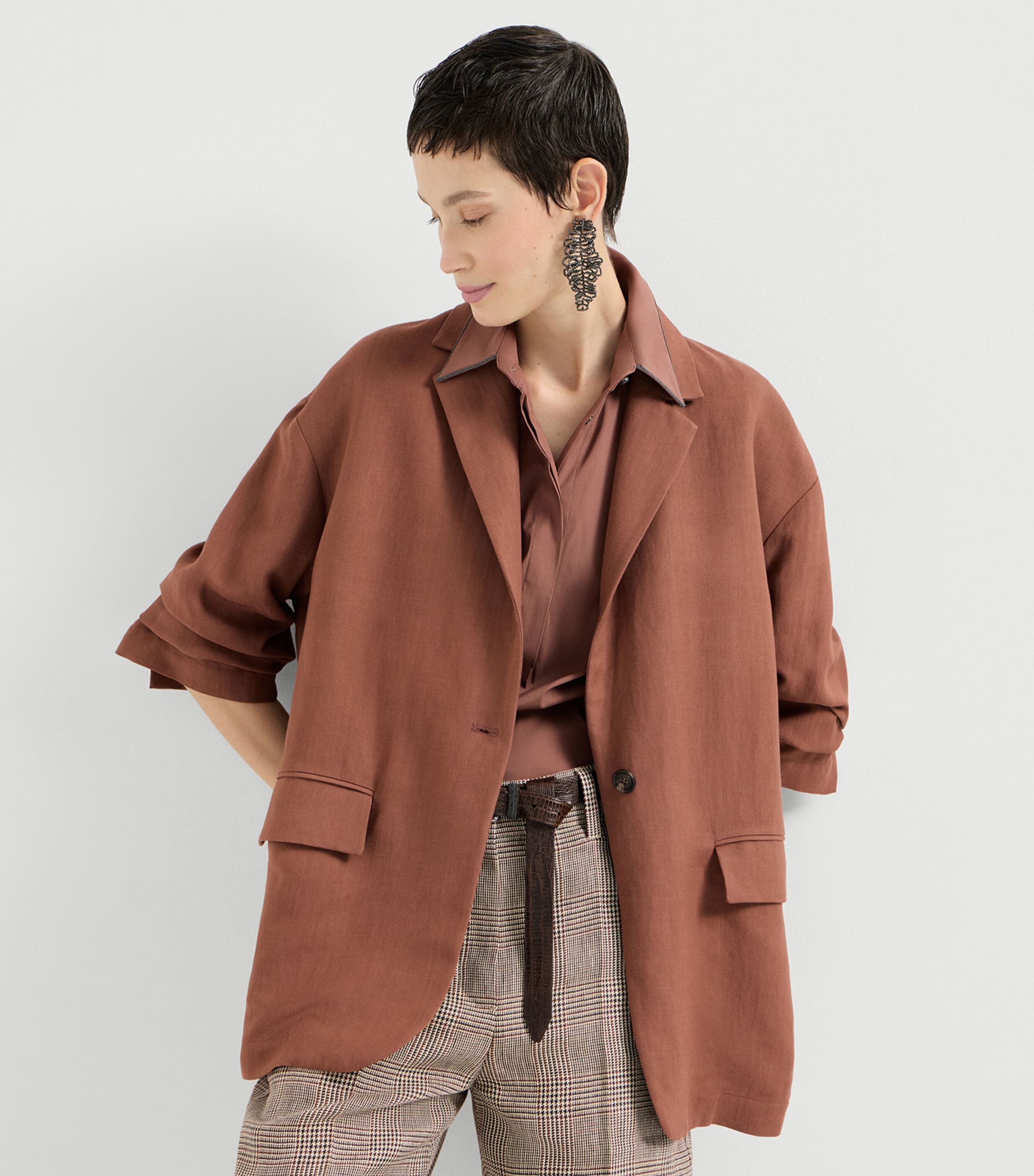 Twill Tie Blazer C4182 Image 4