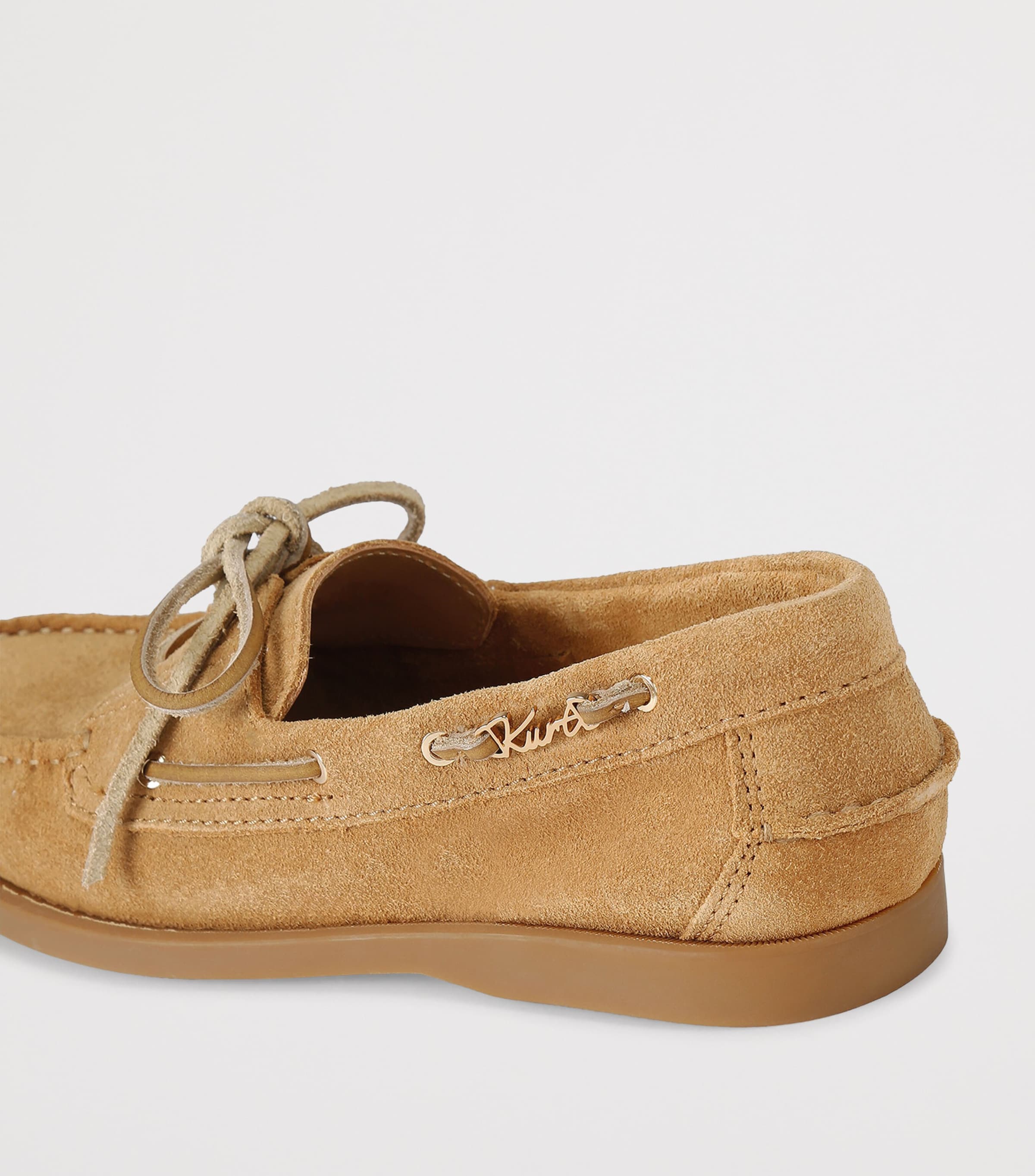 Kurt Geiger London Suede Boat Shoes Tan Image 2
