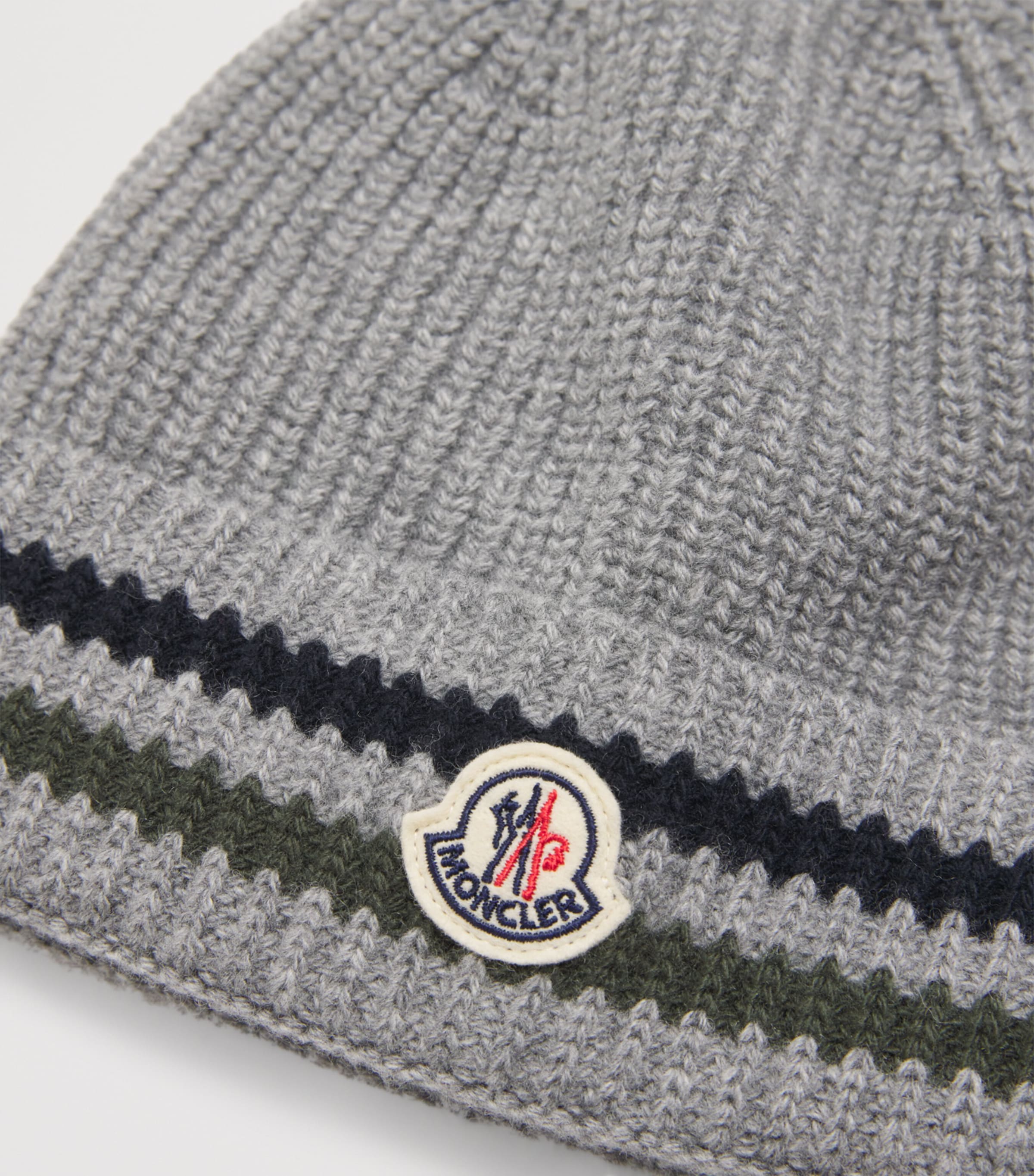 Virgin Wool Logo Patch Beanie 912 Image 3