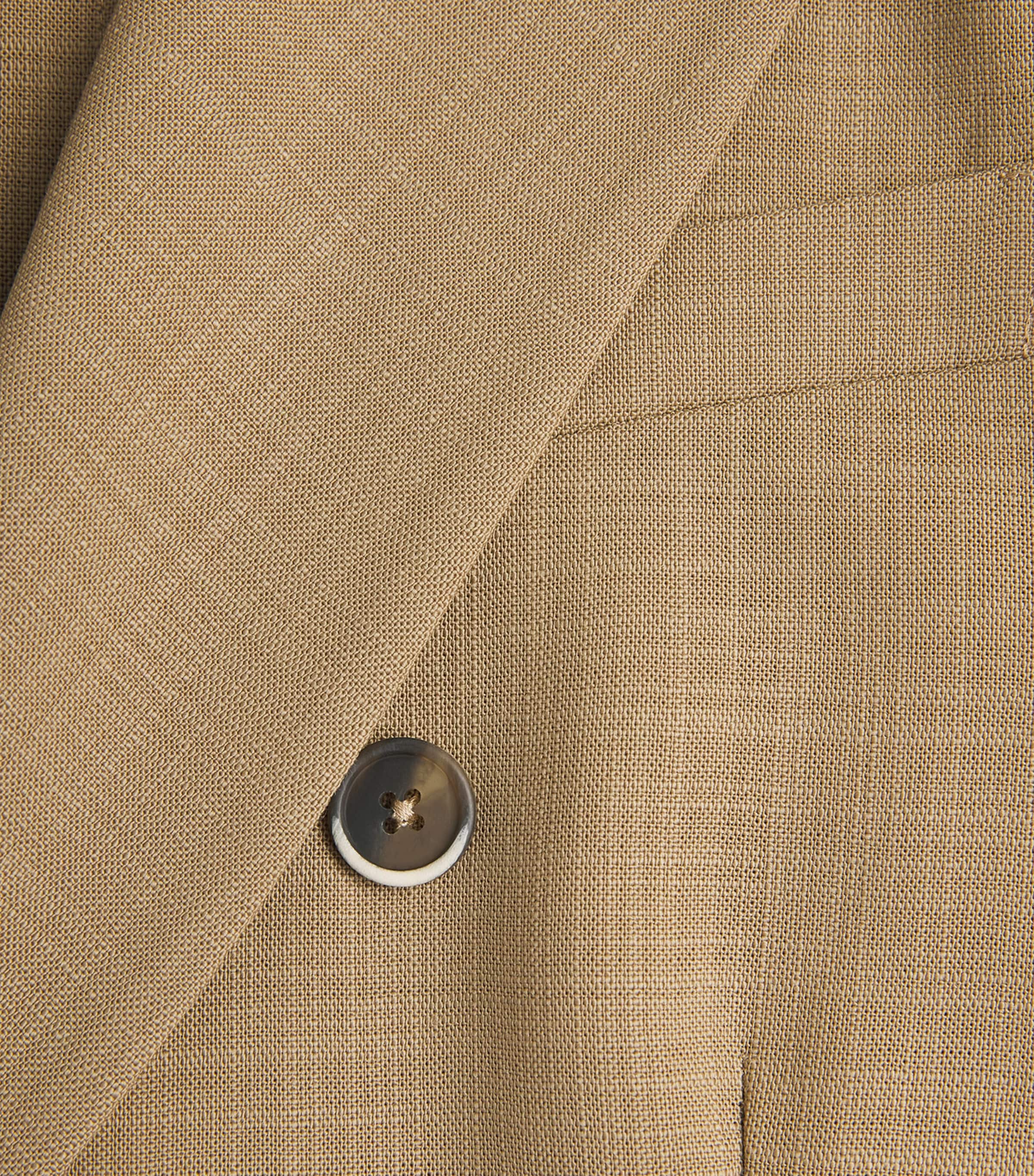 Virgin Wool Double-Breasted Blazer 360 KHAKI Image 6