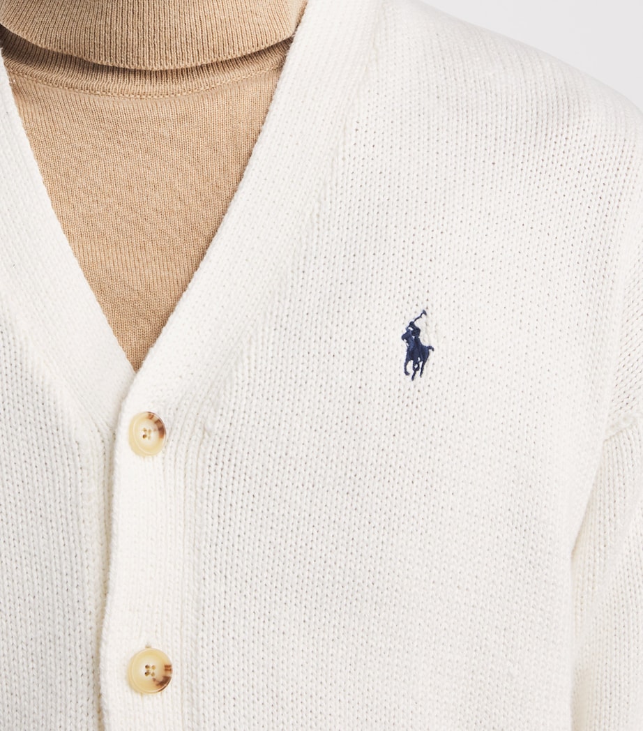 Cotton Cardigan DECKWASH WHITE Image 6