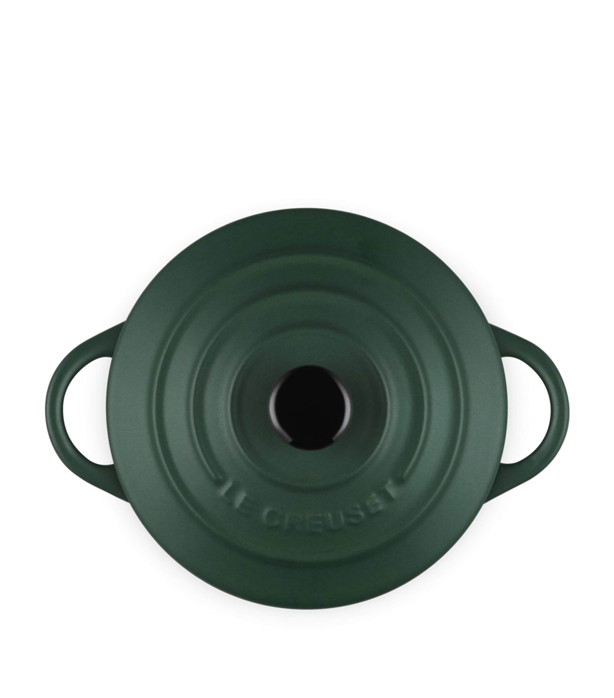 Le Creuset Petite Stoneware Round Casserole Dish (13.5cm) Green Image 5