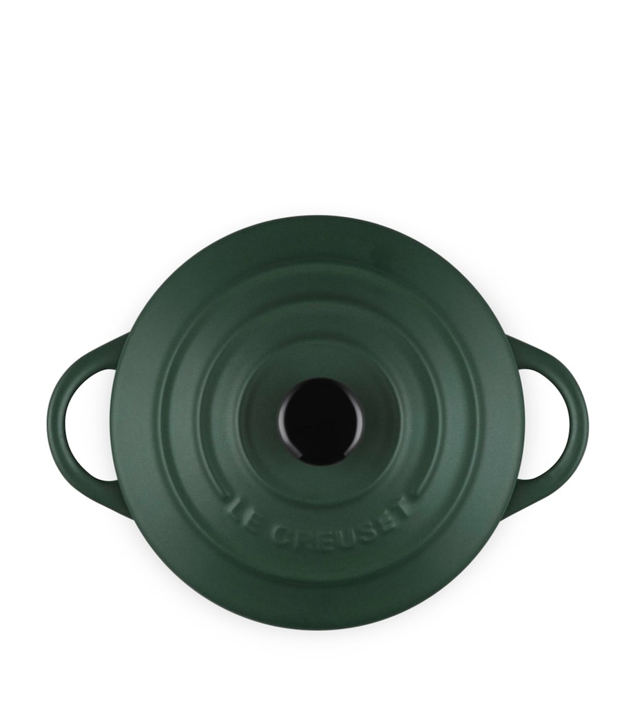 Le Creuset Petite Stoneware Round Casserole Dish (13.5cm) Green Image 5