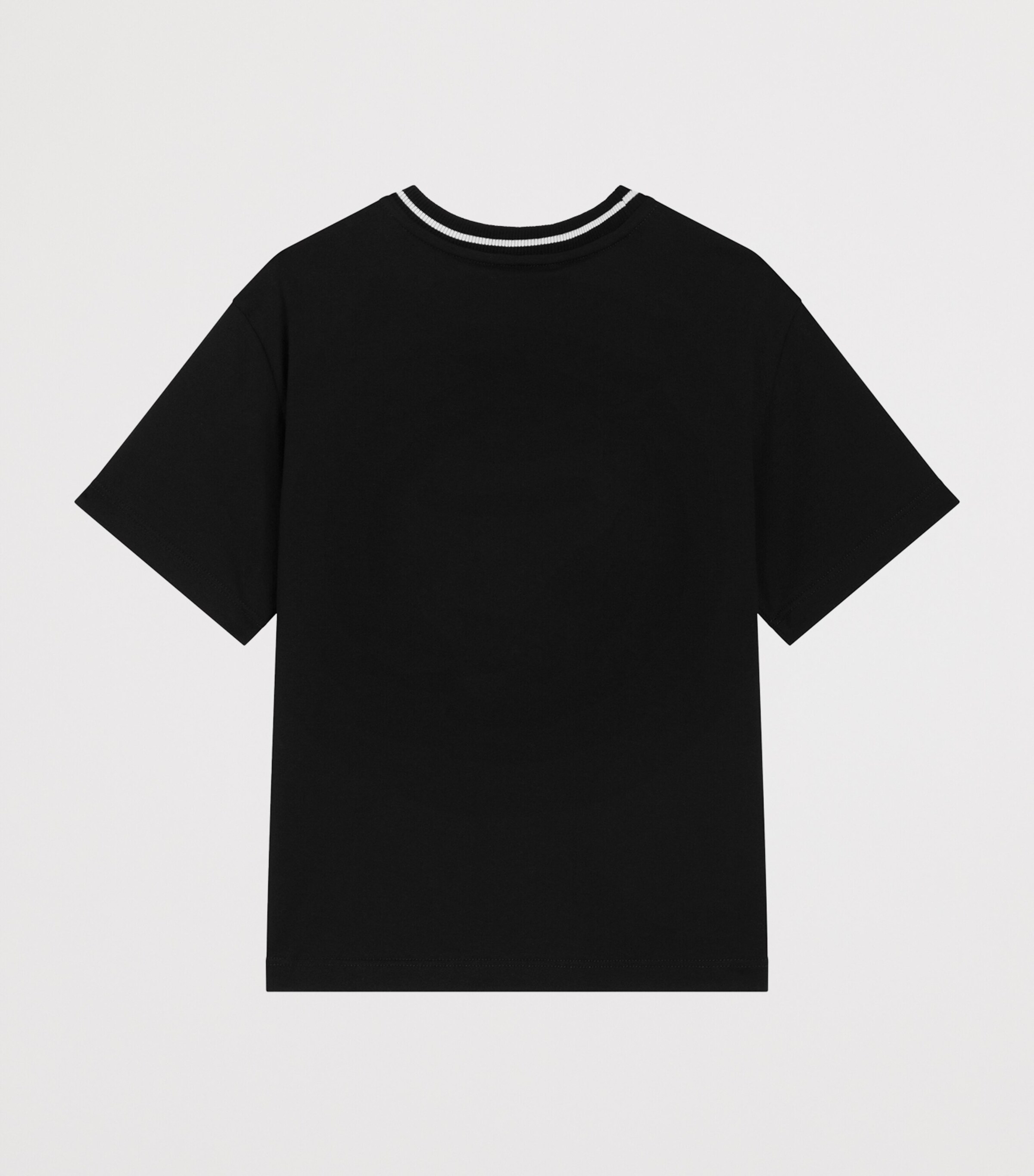Dolce&Gabbana Kids Cotton Logo T-Shirt (8-12+ Years) Black Image 2
