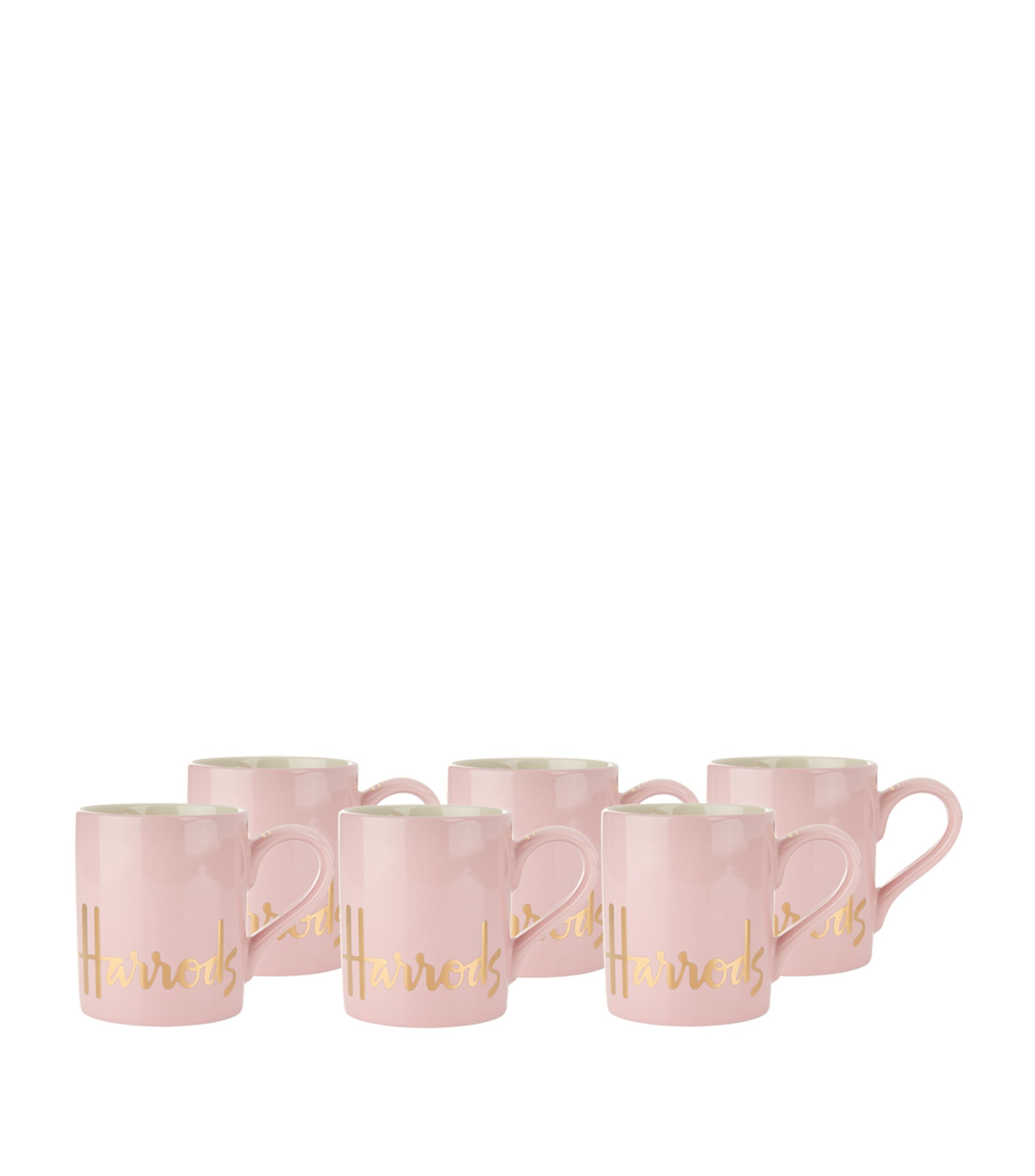 Harrods Logo Mug Pink Image 1