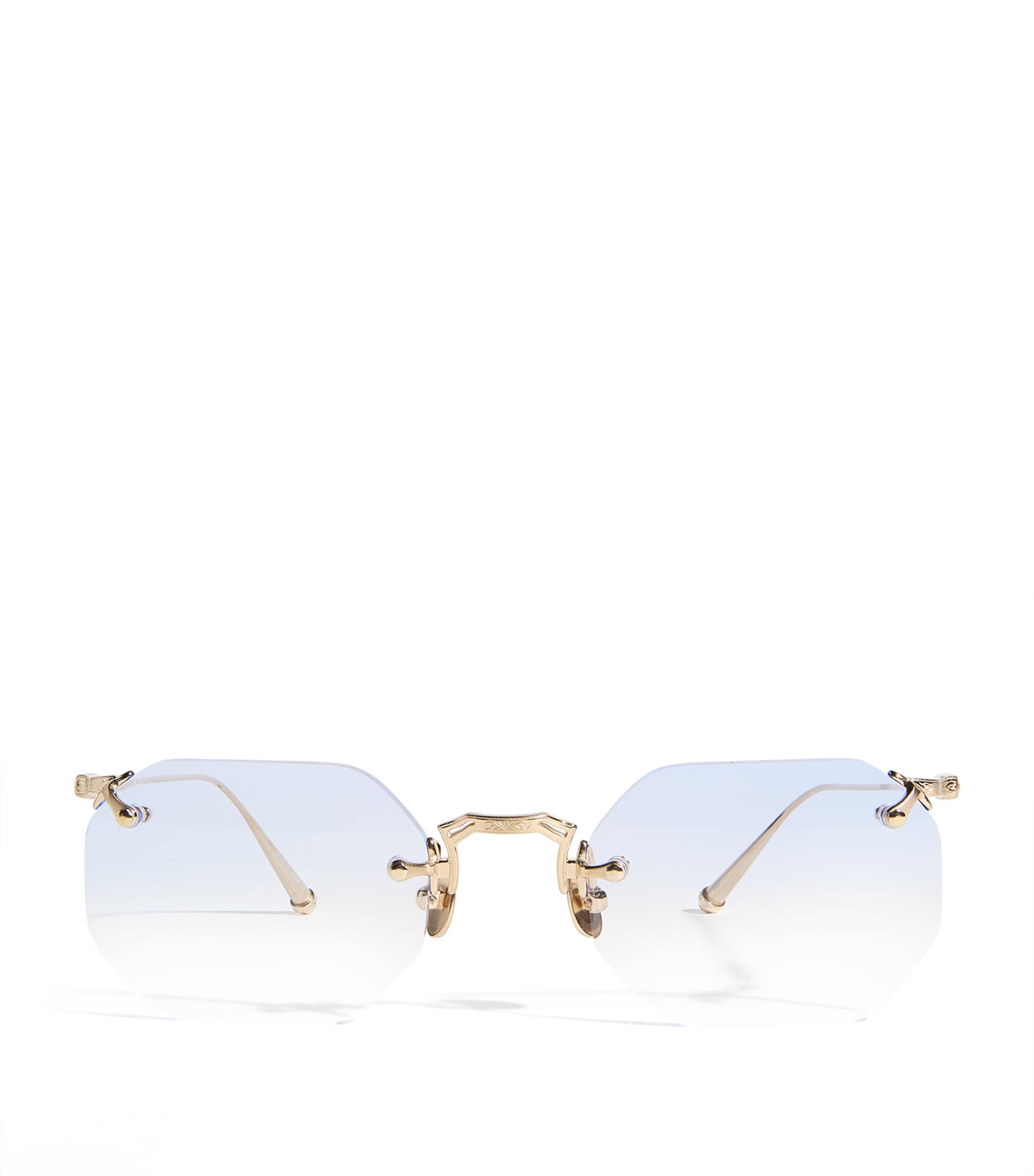 Titanium M3086 Octagonal Sunglasses CAFï¿½ BLUE GRADIENT Image 1