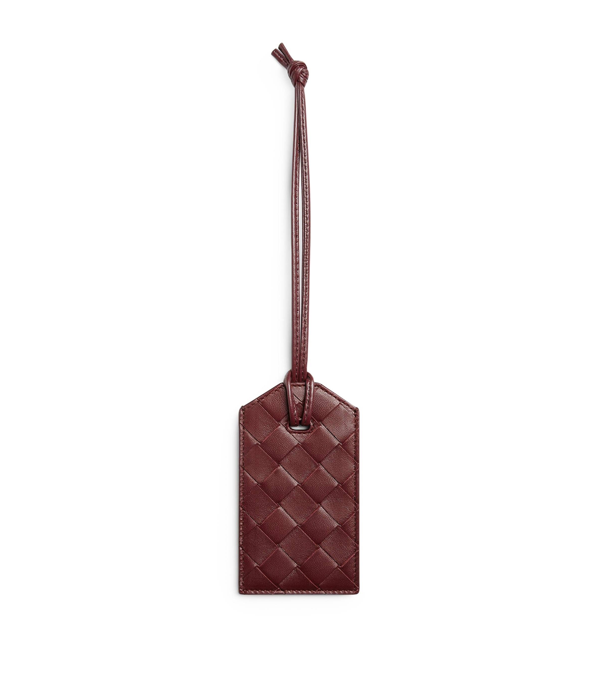 Bottega Veneta Leather Intrecciato Luggage Tag | Luggage | Holiday Shop | Womens | Women Accessories | Travel Accessories | Luggage Tags | Designers | Bottega Veneta | Men Accessories