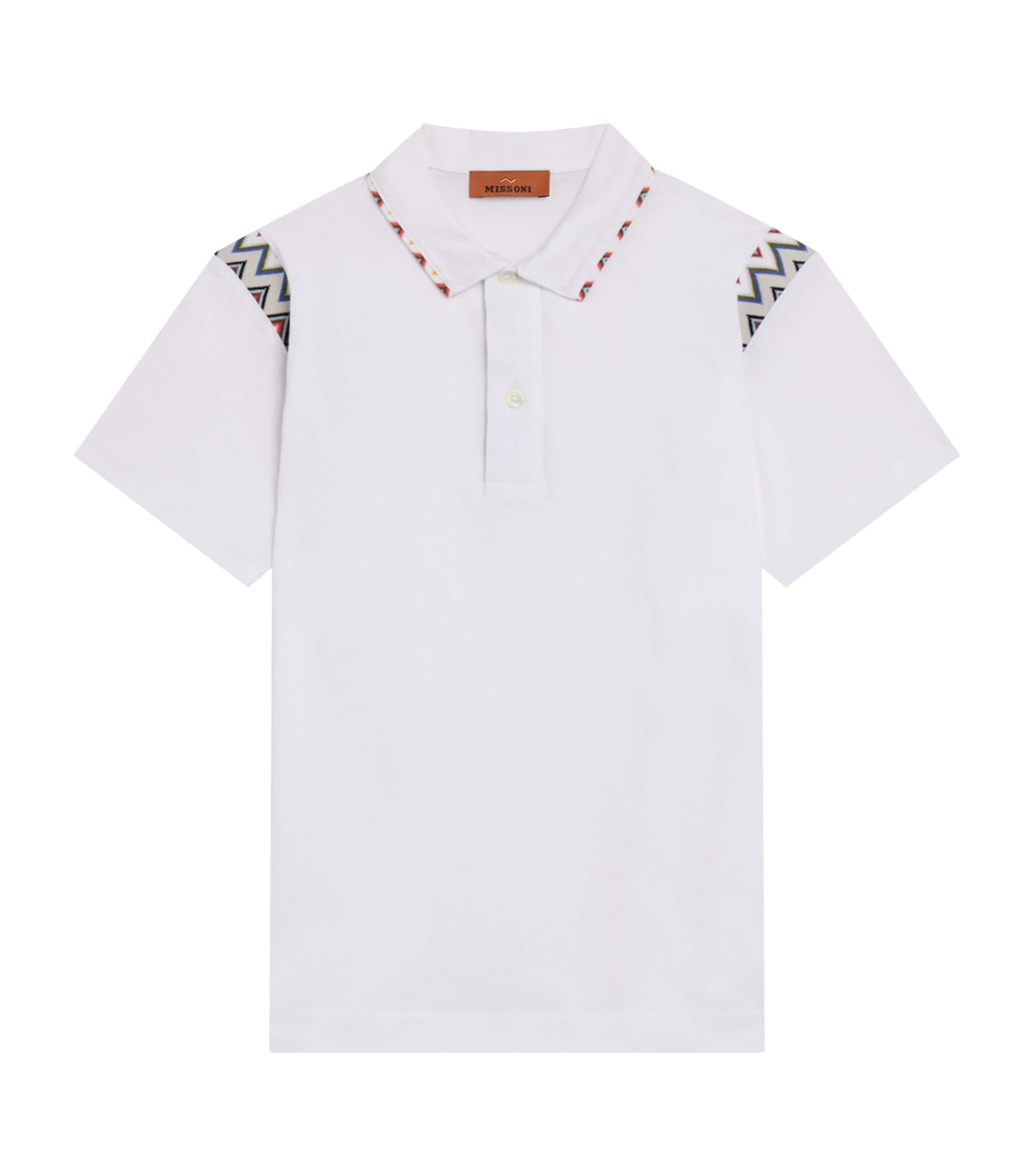 Missoni Kids Cotton Zigzag-Detail Polo Shirt (6-14 Years) Image 1