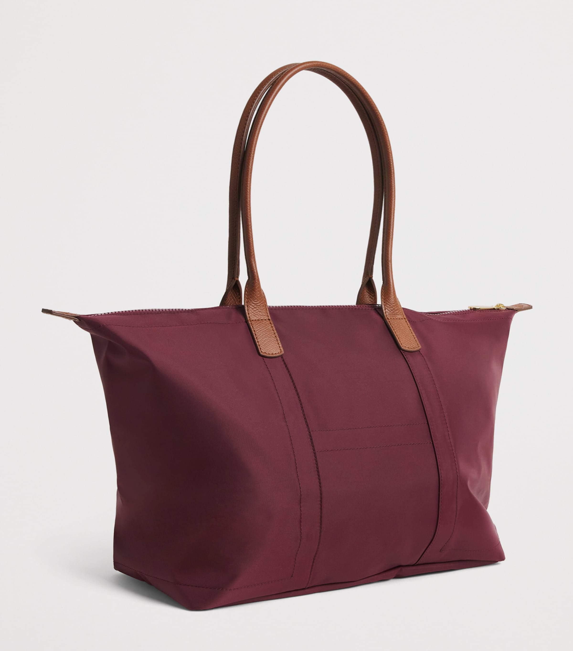 Harrods Medium Nylon Tote Bag Pink Image 3