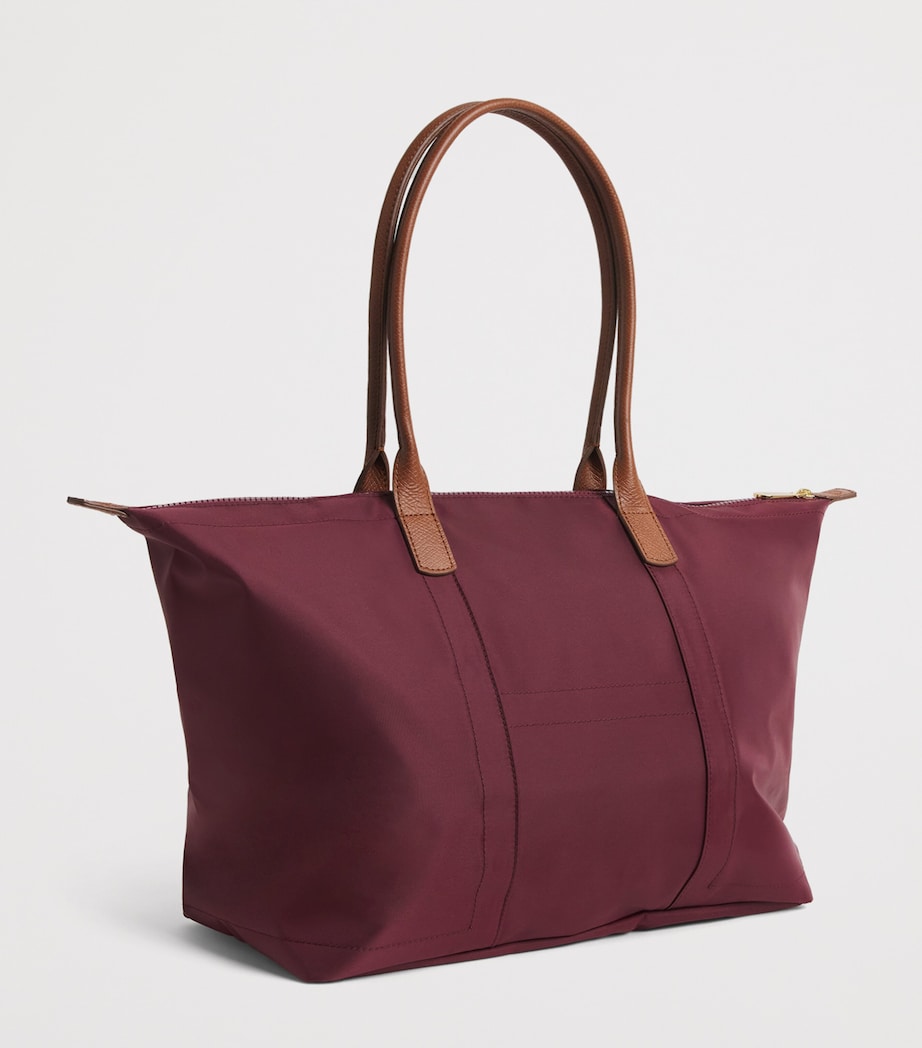 Harrods Medium Nylon Tote Bag Pink Image 3