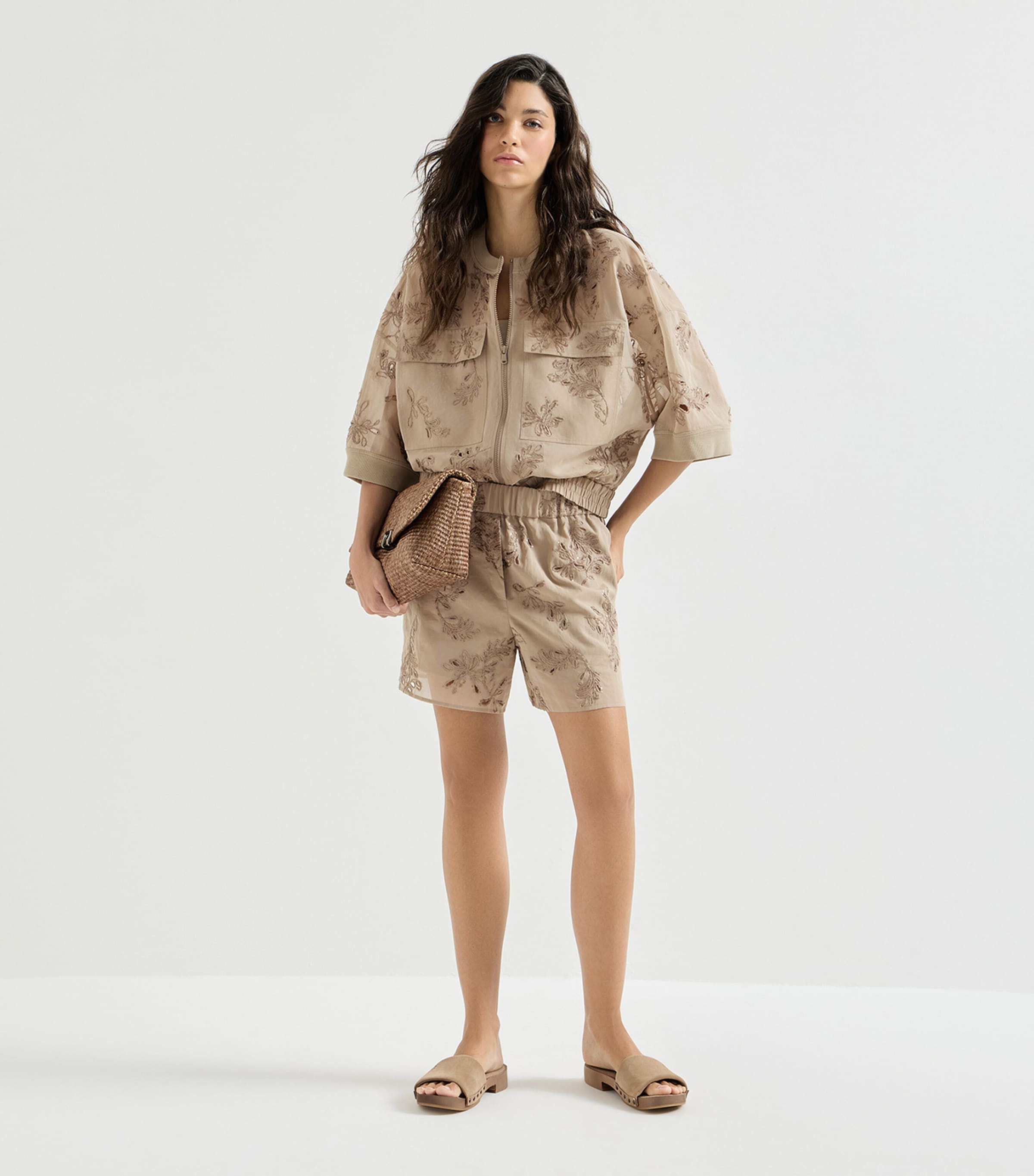 Brunello Cucinelli Womens Cotton Organza Jacket Image 2