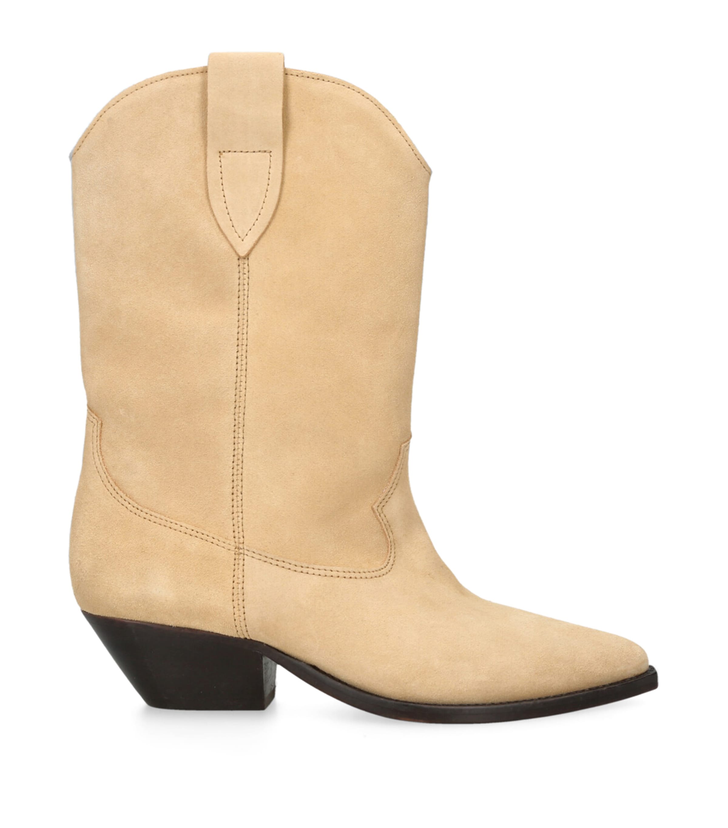 Isabel Marant Suede Duerto Cowboy Boots 40 In Beige