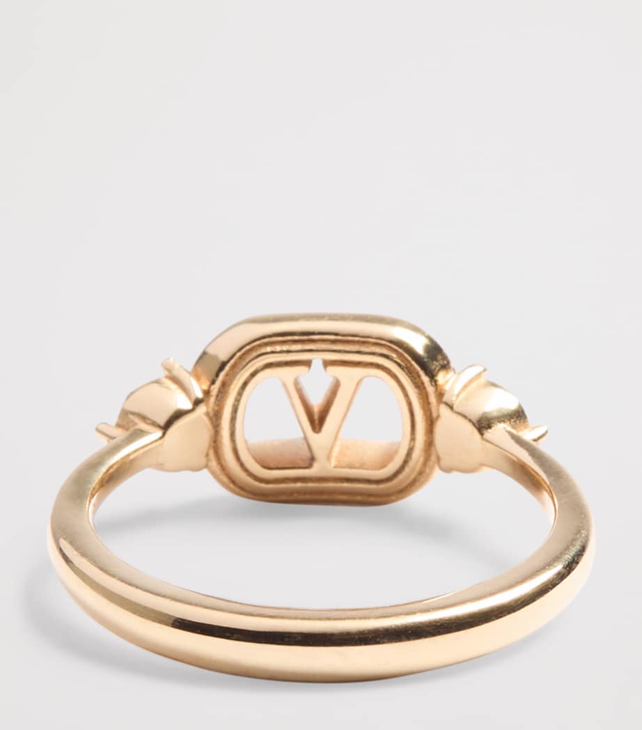 Swarovski Crystal-Embellished Ovalette Logo Ring 9MN Image 4