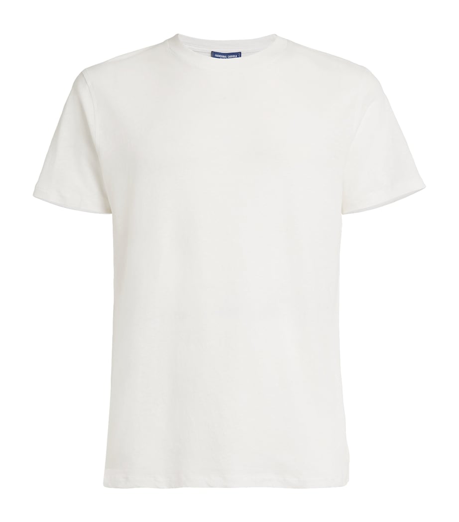 Cotton-Linen T-Shirt WHITE Image 1