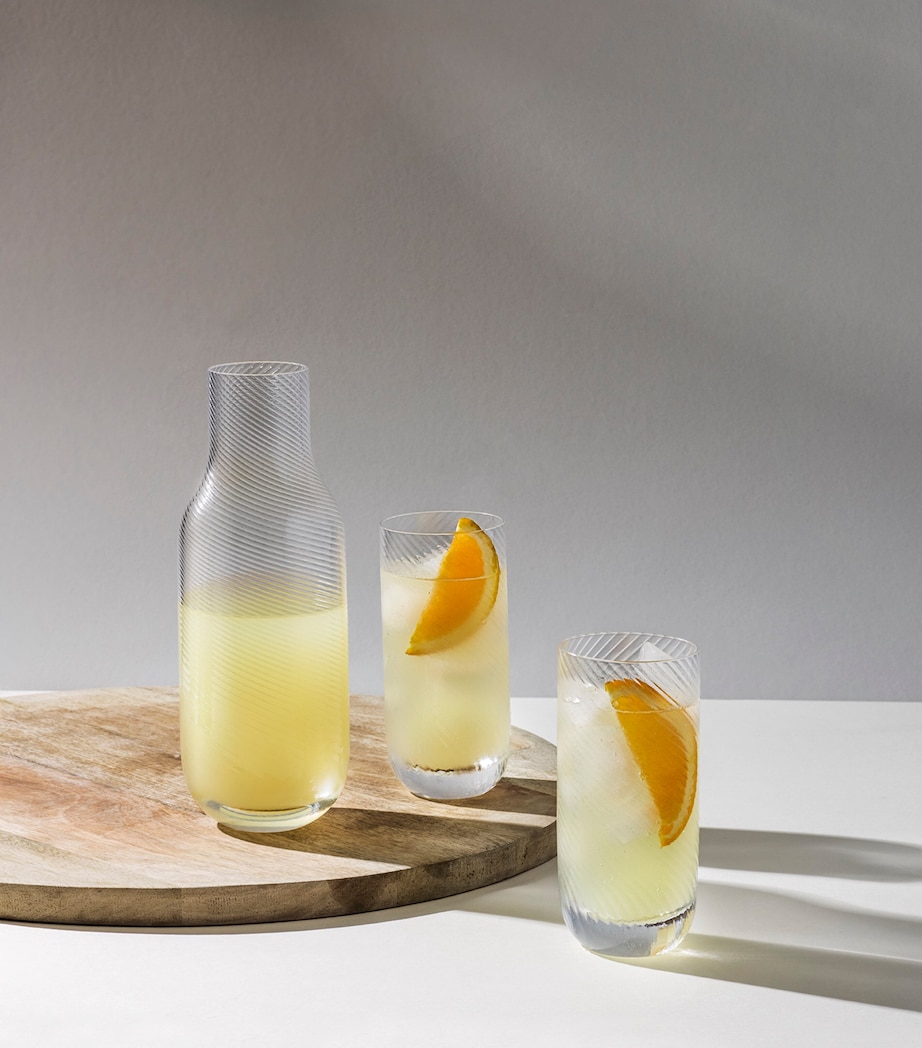 Set of 2 Optic Clear Highball Glasses (400ml) CLEAR Image 2