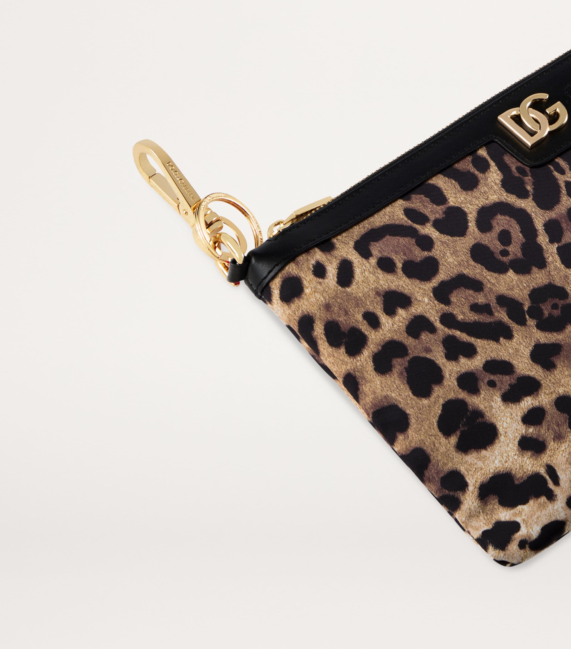 Dolce & Gabbana Casa Leopard Slippers and Sleep Mask Travel Set