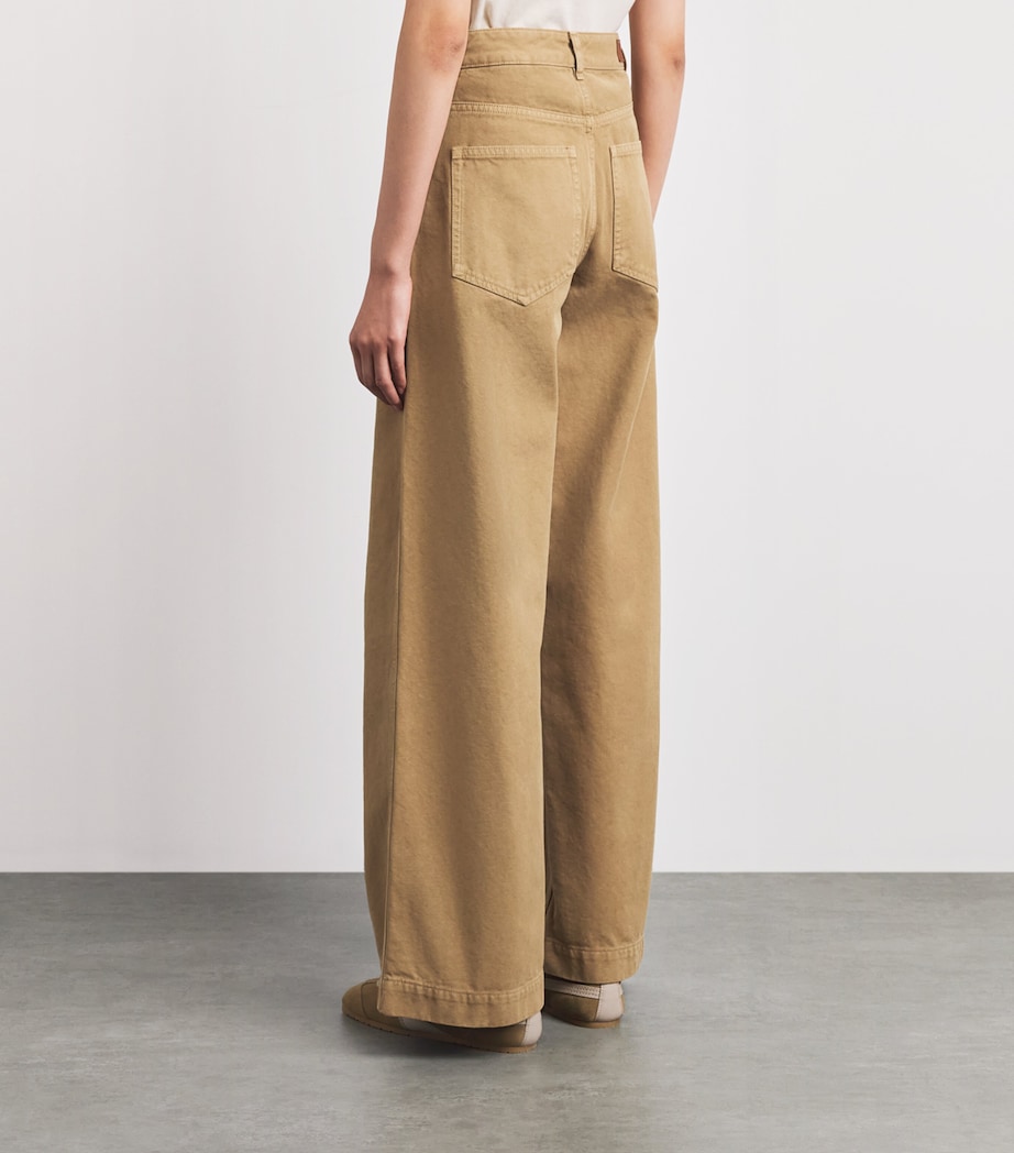 Moncler Cotton Canvas Straight Trousers Image 5