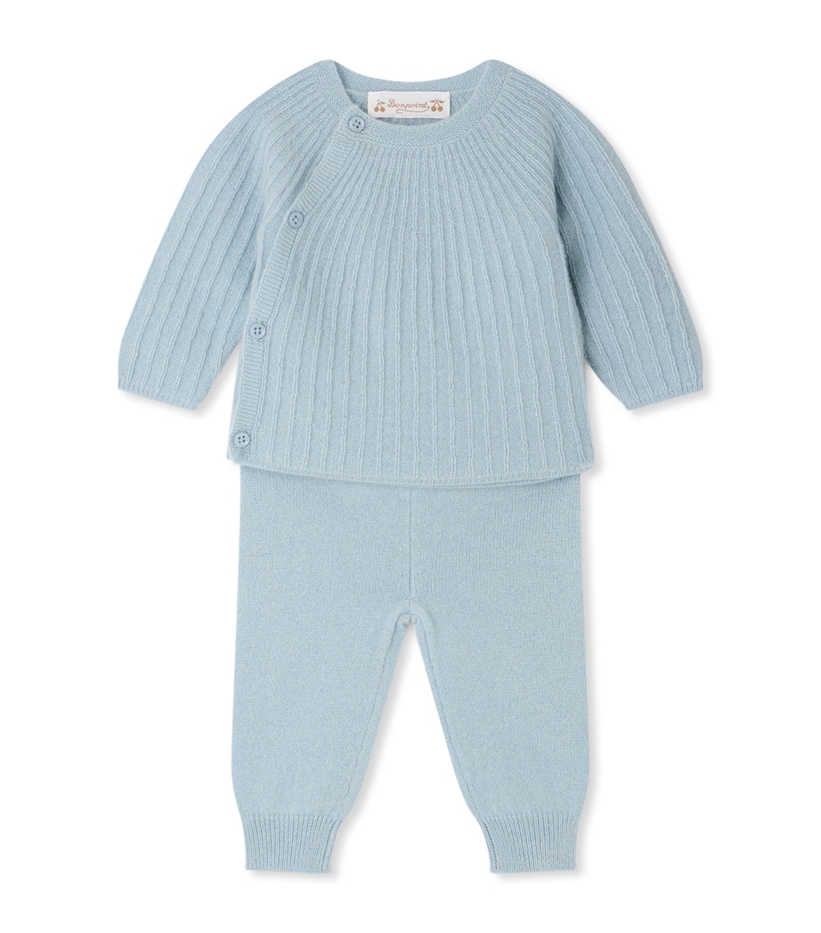 Bonpoint Cashmere Sweater and Leggings Set (3-18 Months) Ciel Image 1