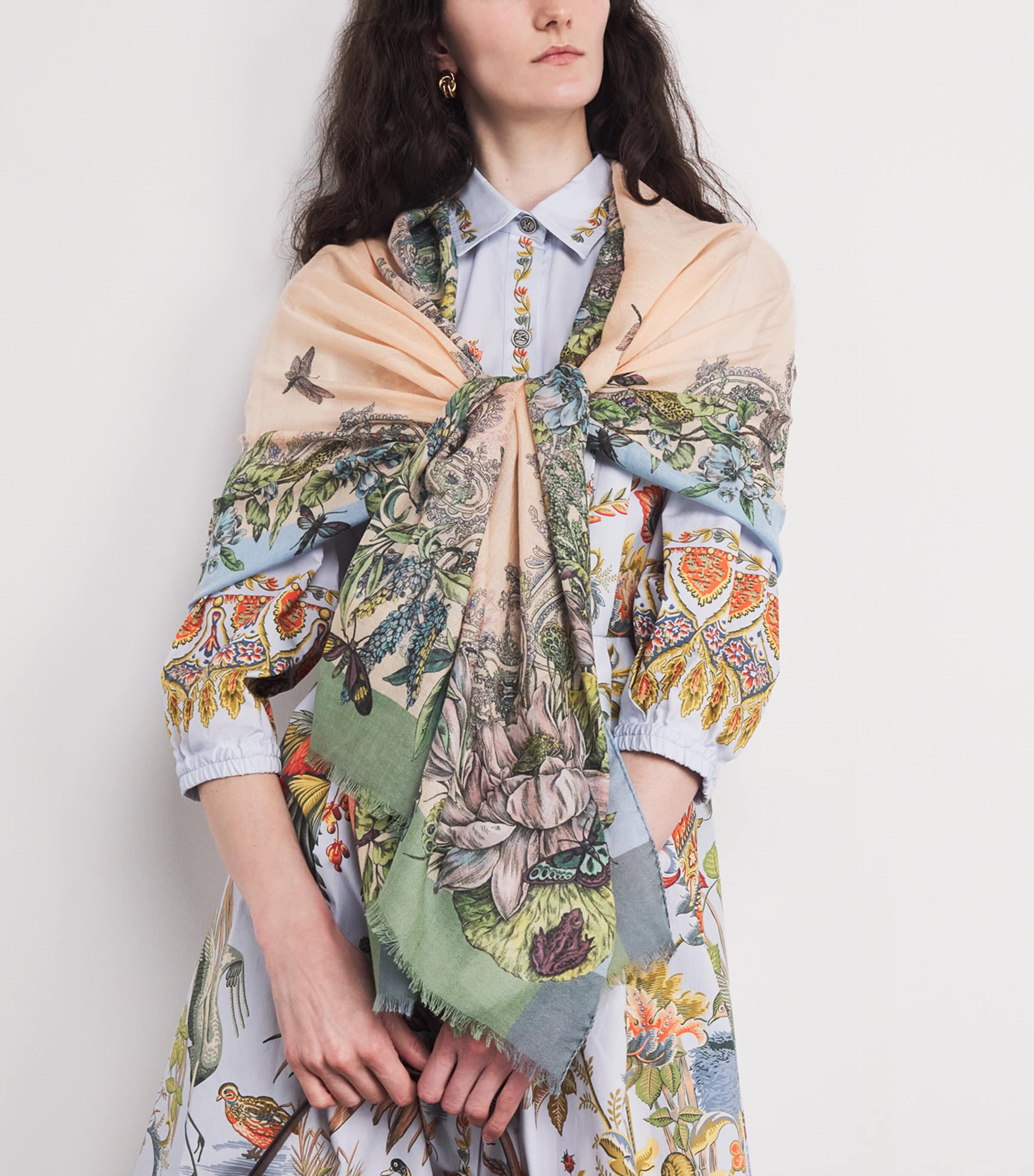 Printed Scarf S9870 Image 2