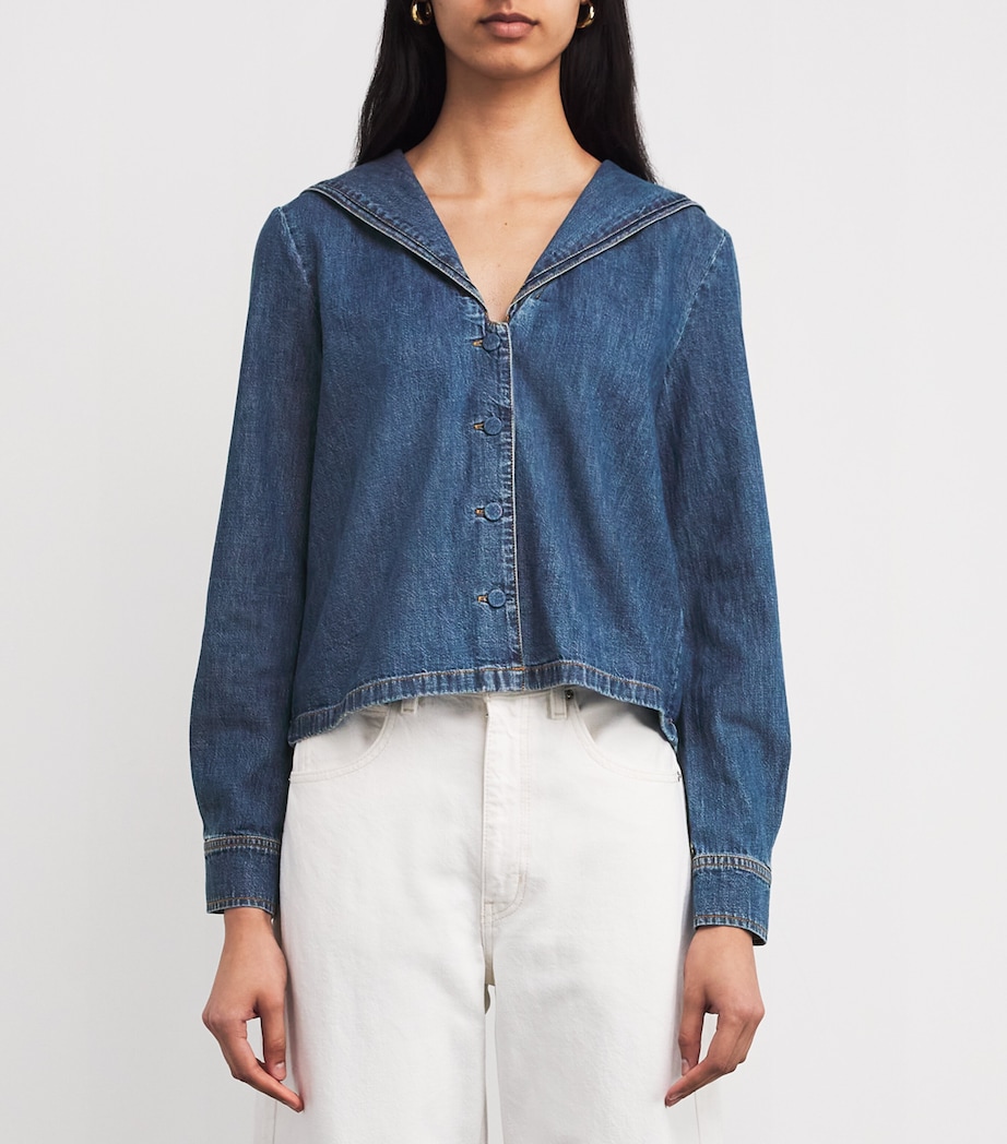 FRAME Womens Denim The Fleet Shirt Prestige Image 3