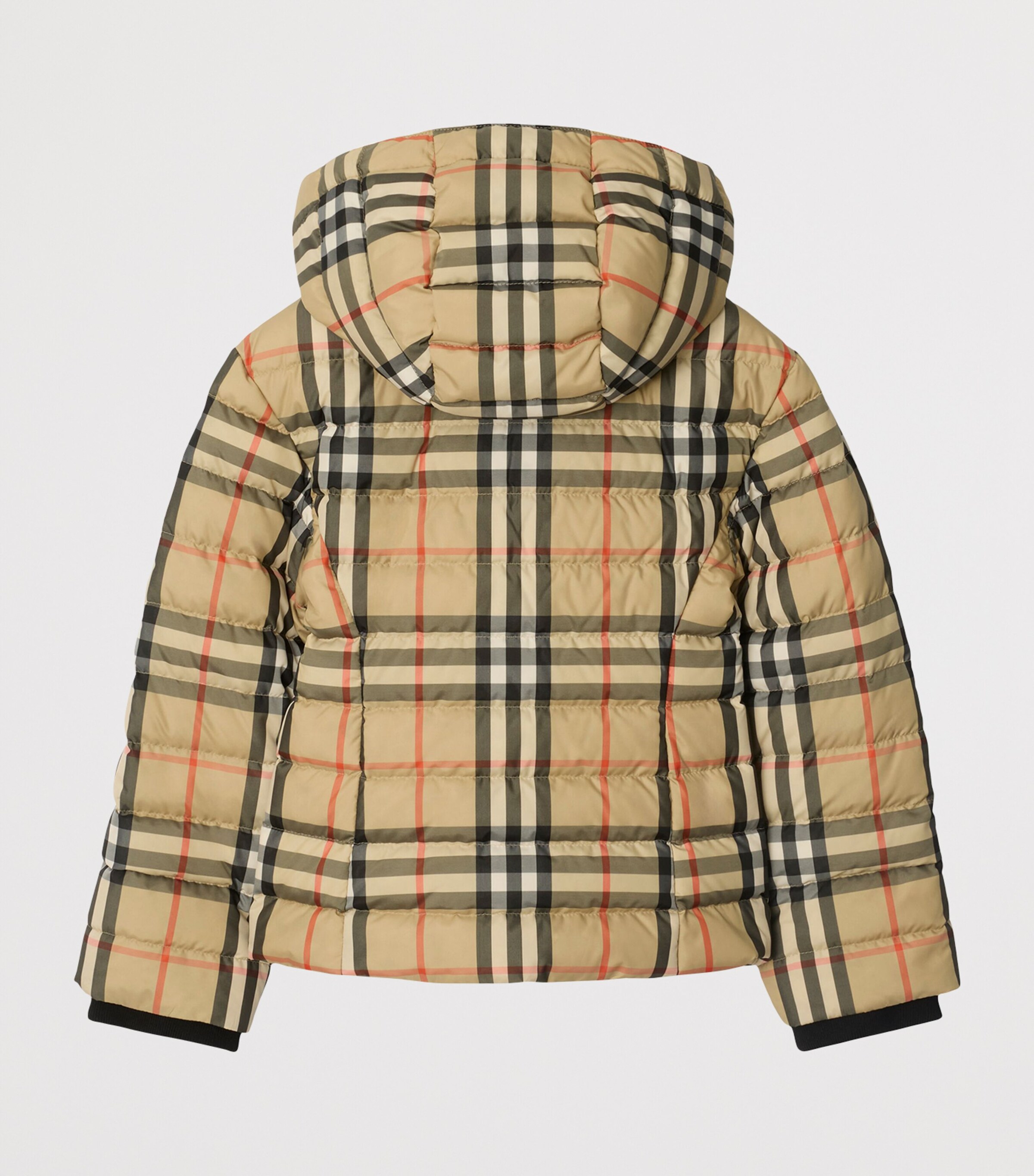 Down Check Puffer Jacket (3-12 Years) SAND IP CHECK Image 2