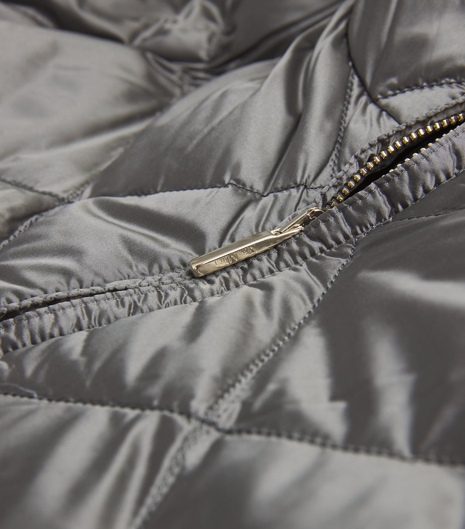 Max Mara Womens The Cube Quilted Jacket Medium Grey Image 5