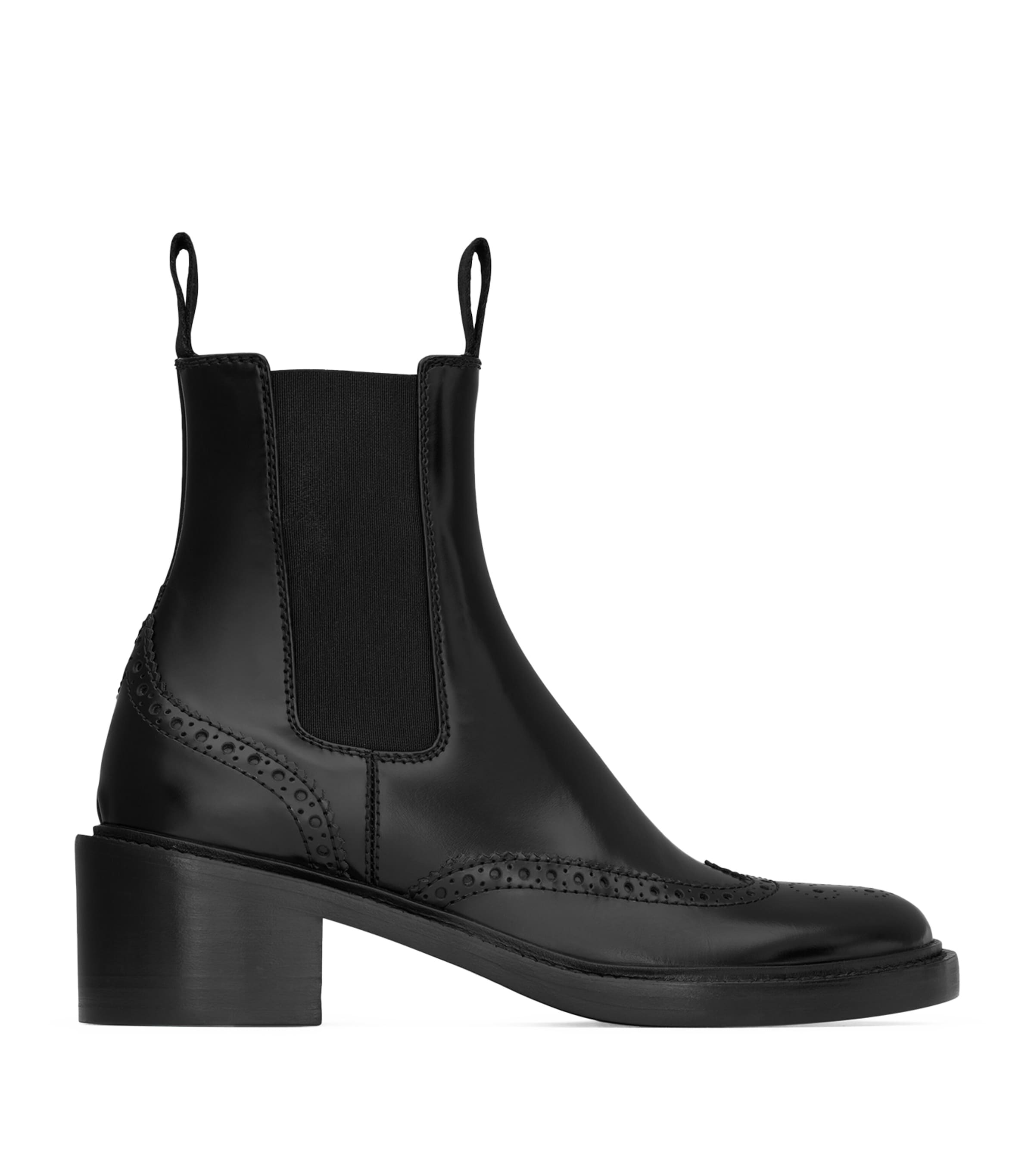 Saint Laurent Leather Vincent Chelsea Boots 50 In Black