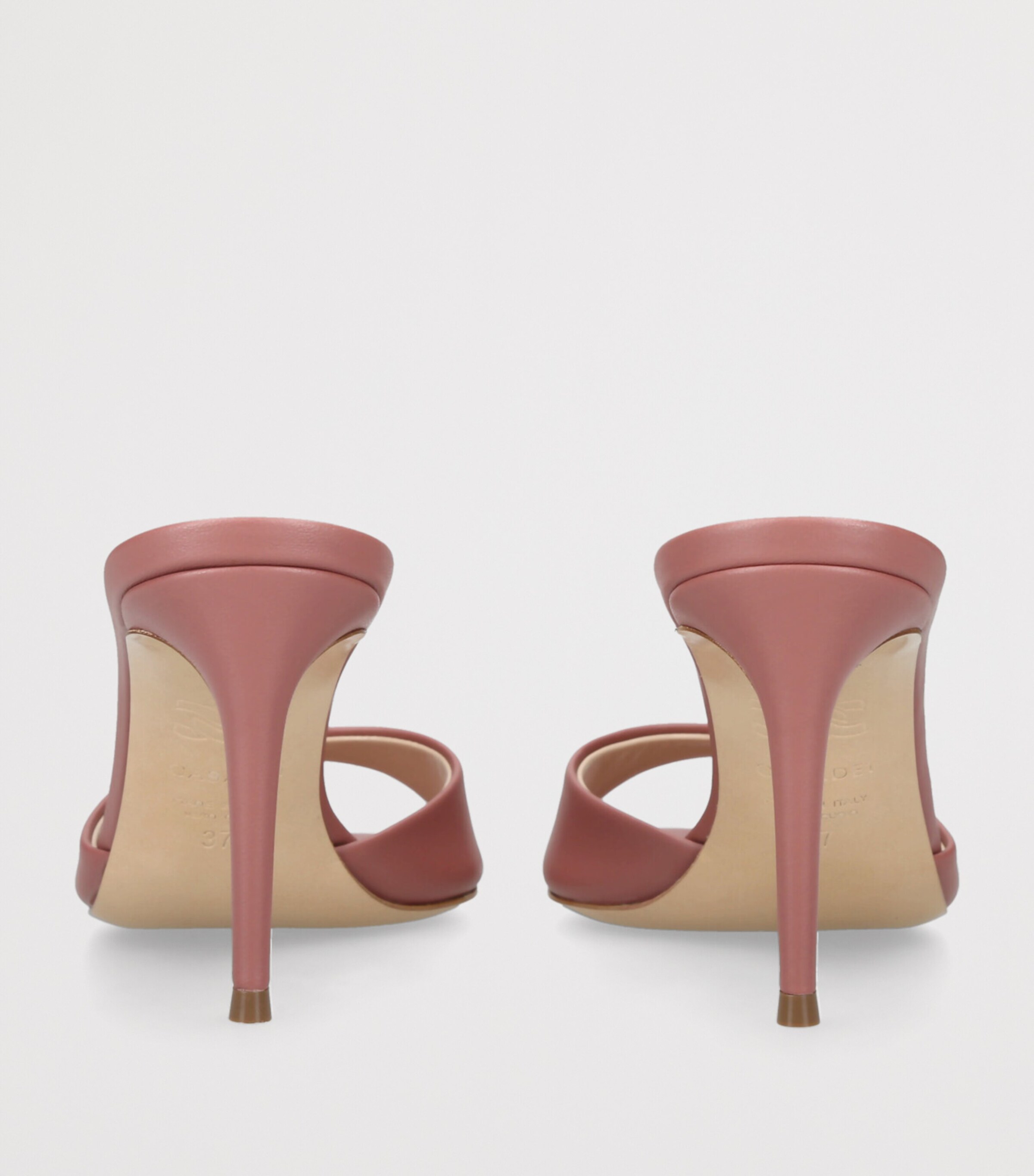 Casadei Leather Julia Mules 80 Pink Image 2