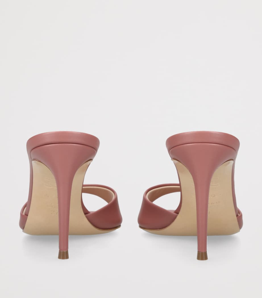 Casadei Leather Julia Mules 80 Pink Image 2