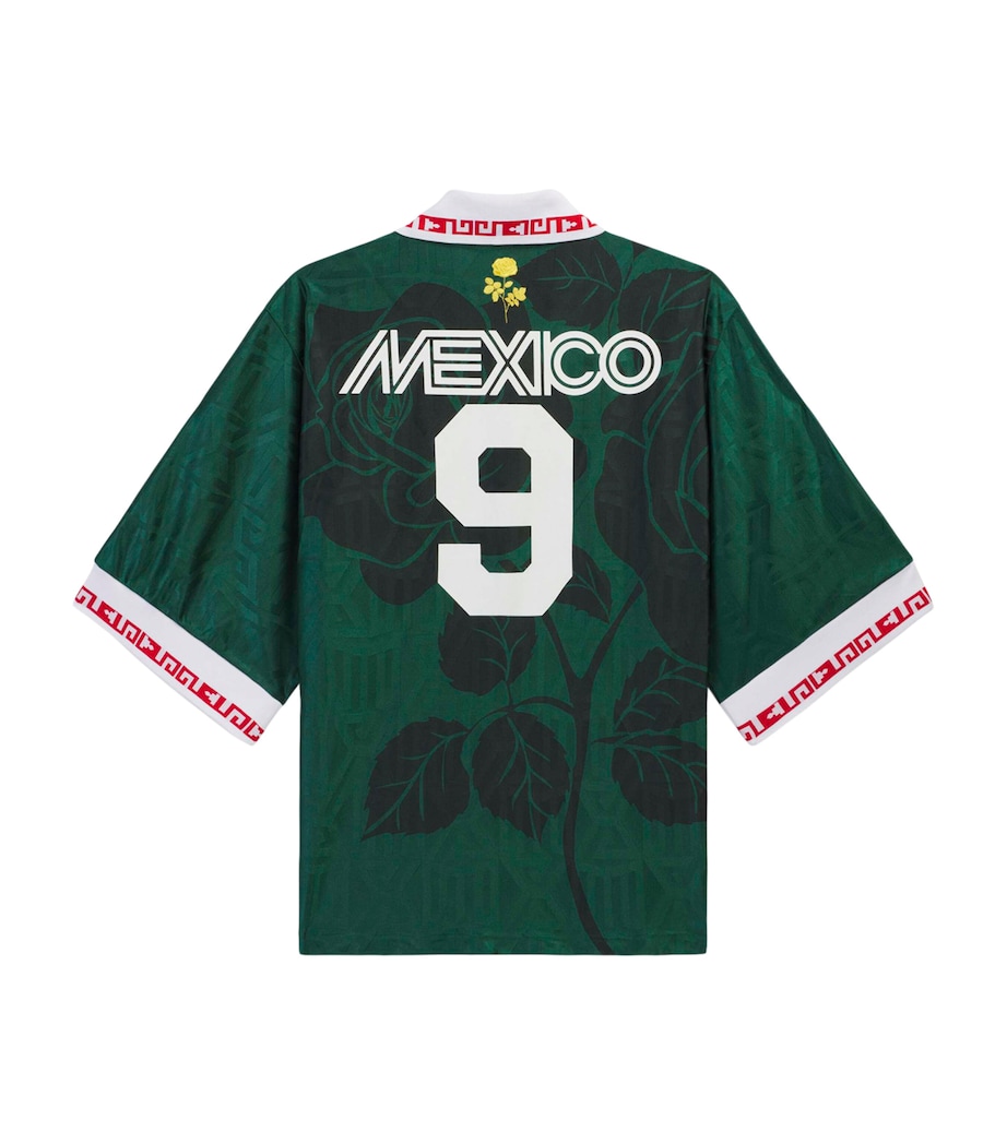 Willy Chavarria Mens x adidas Originals Mexico T-Shirt Collegiate Green Image 9