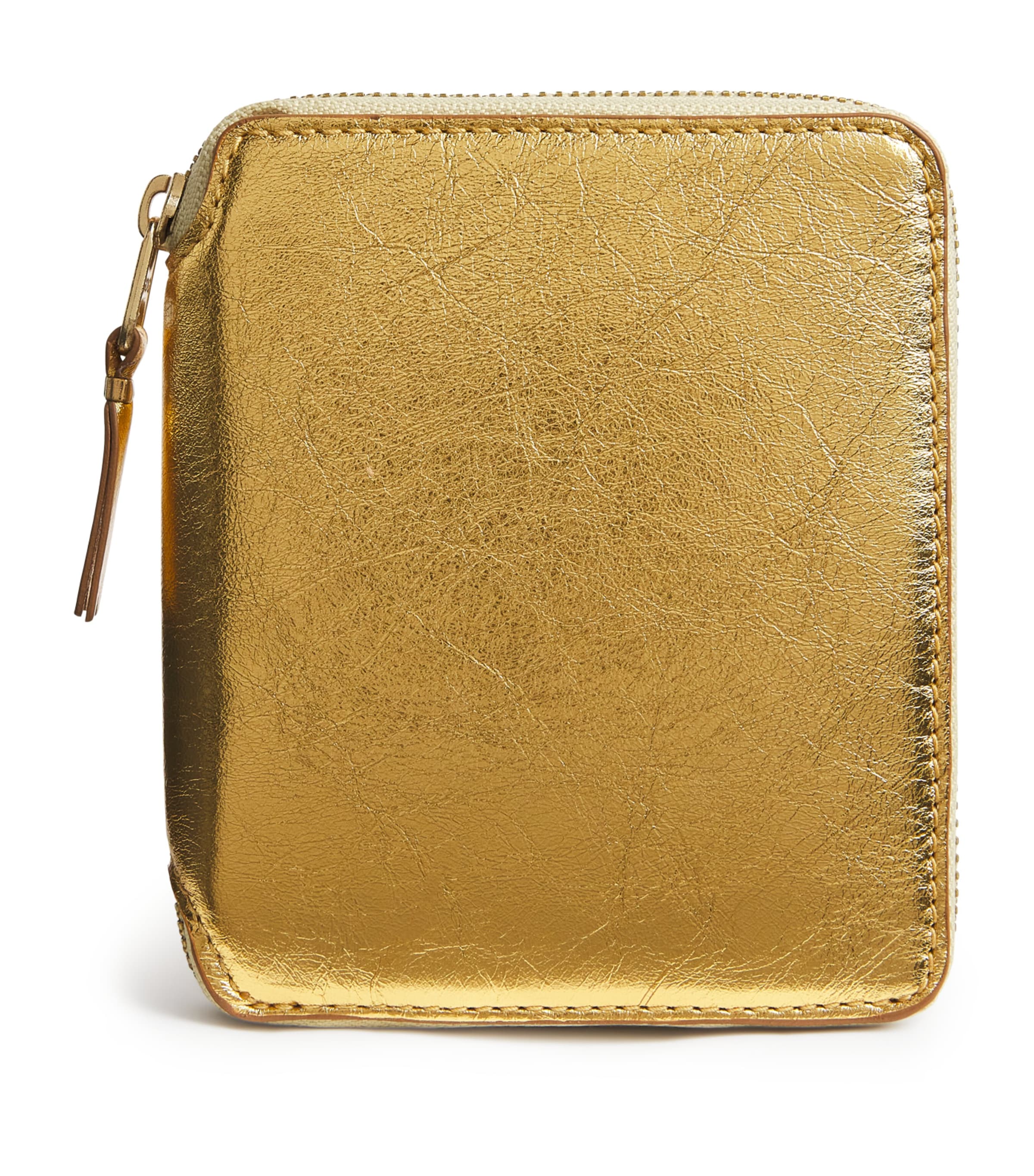 Comme Des Garçons Wallet Small Leather Pouch Gold Image 1