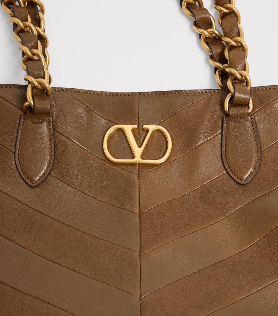 Lambskin Laseine Tote Bag BGQ Image 6