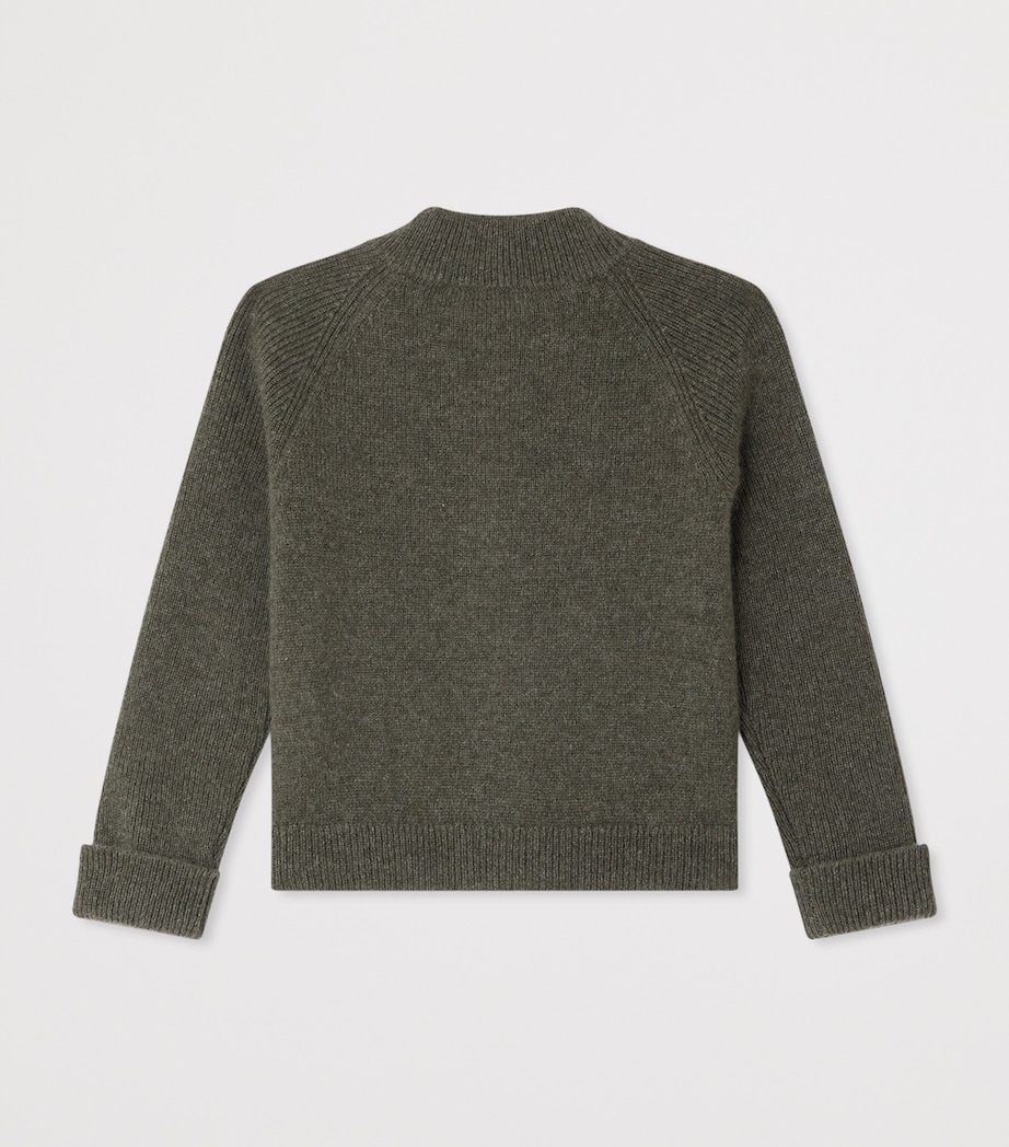 Cashmere Cardigan (6-18 Months) KAKI CLAIR Image 2