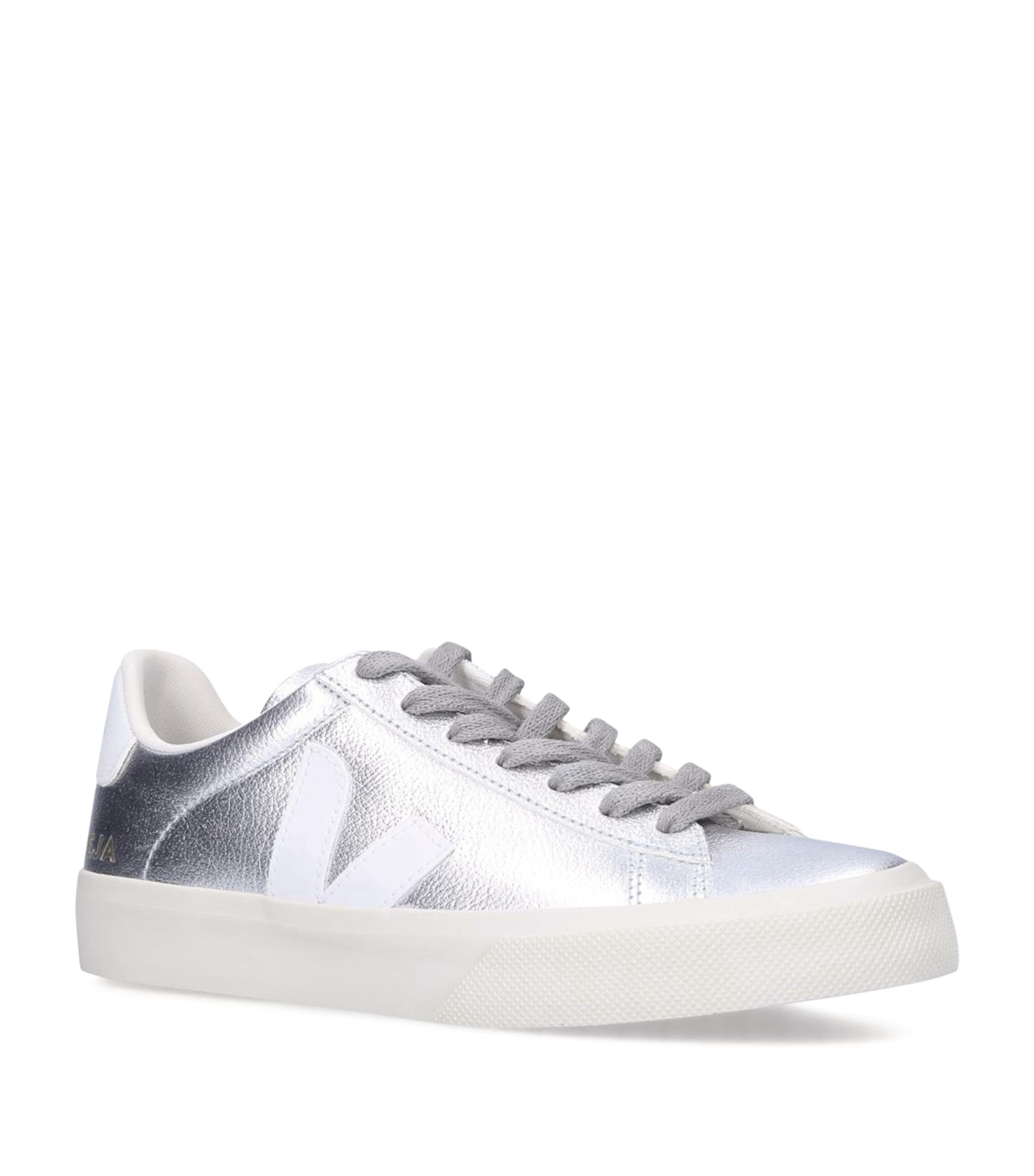 Leather Campo Sneakers SILVER Image 2