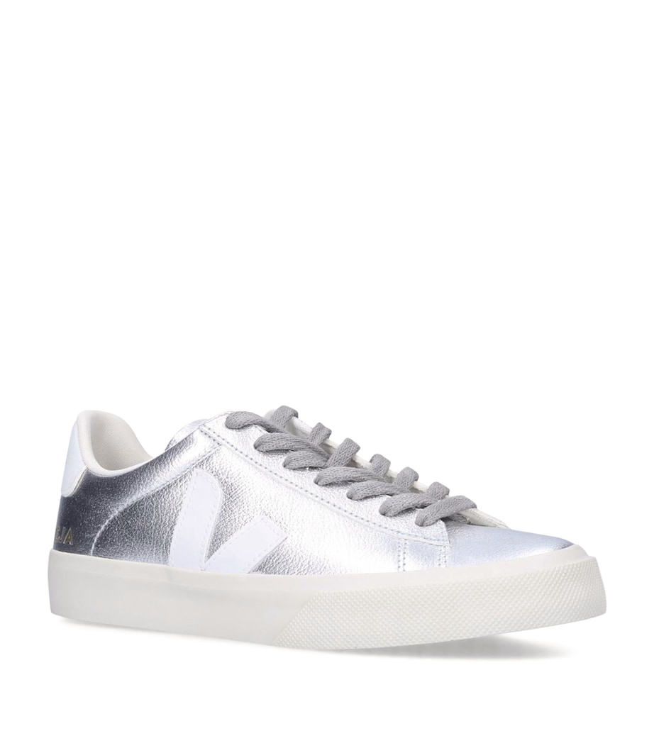 Leather Campo Sneakers SILVER Image 2