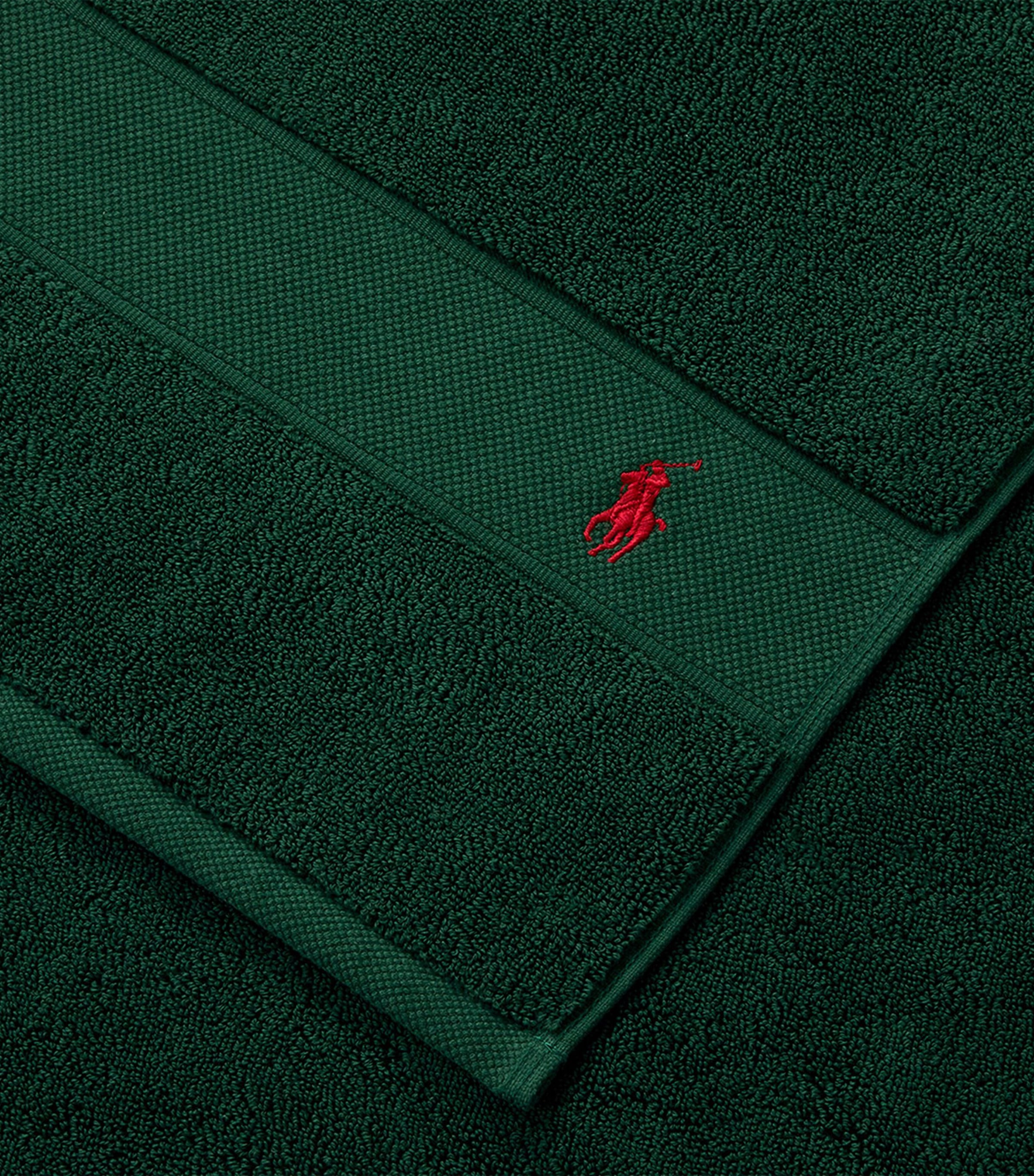 Ralph Lauren Home Polo Player Hand Towel (50cm x 100cm) College Green Image 5