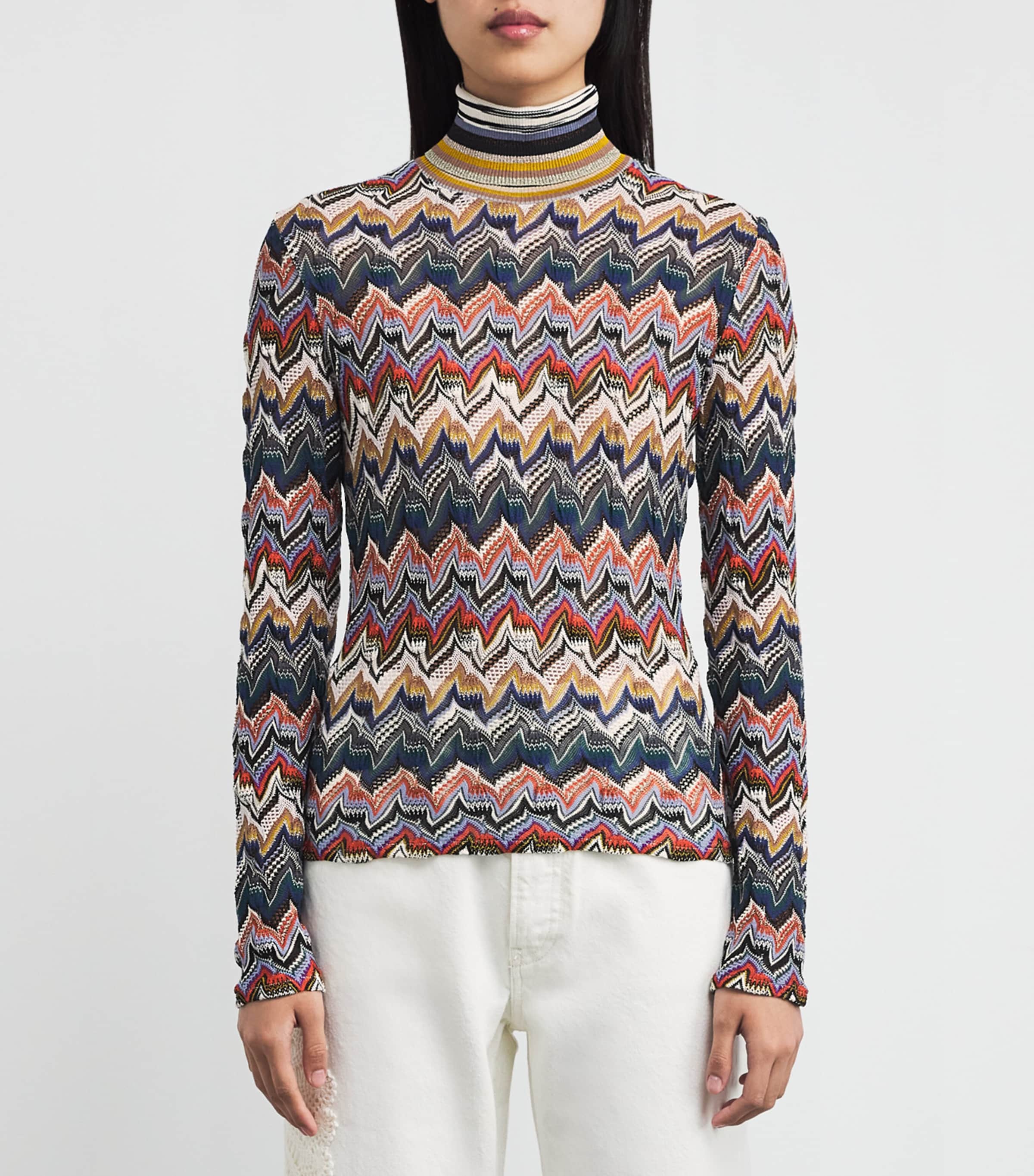 Missoni Zigzag Rollneck Sweater | Harrods AE