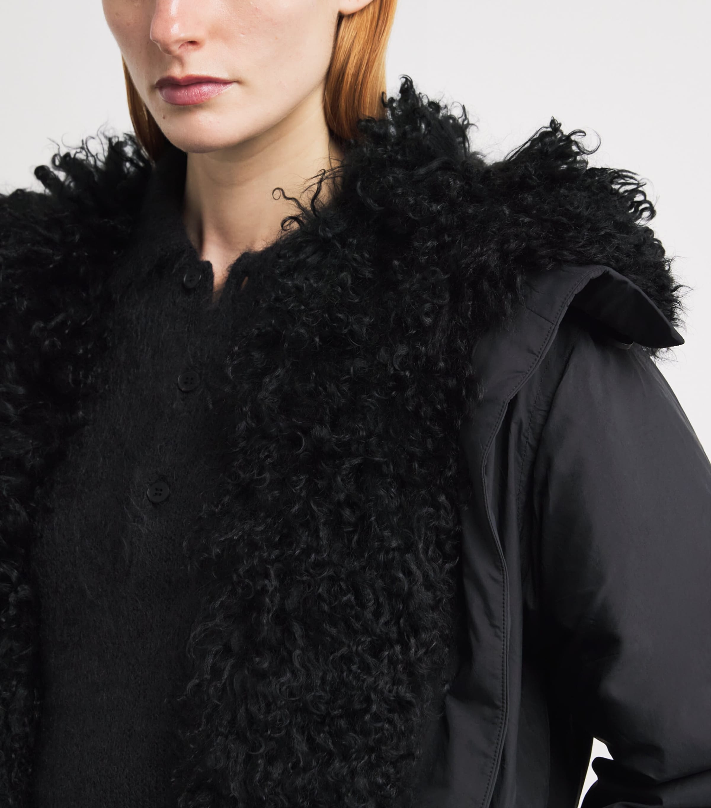 Down Lambskin-Trim Parka Coat C99 Image 5