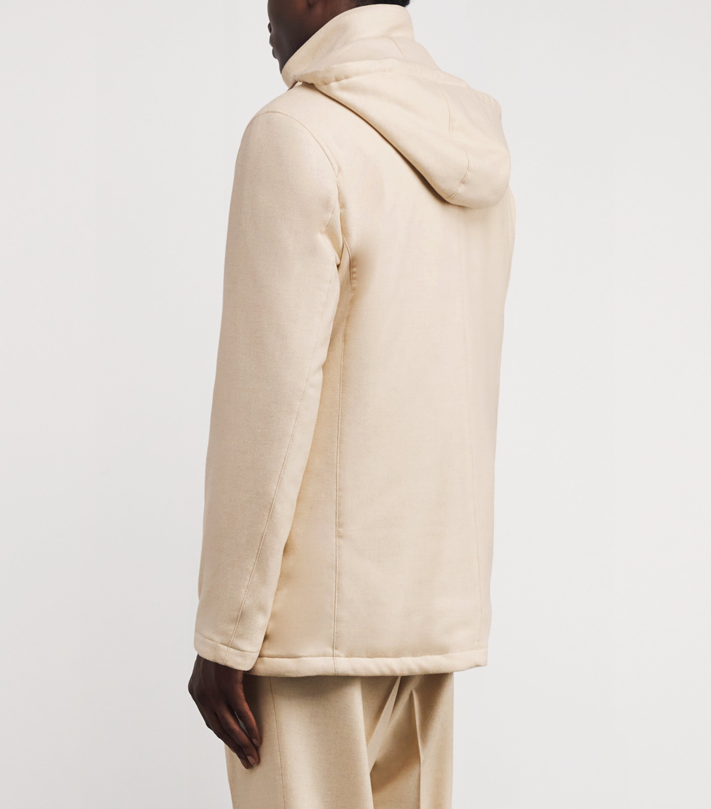 Cashmere Padded Car Coat NATURALE WHITE 9009 Image 4