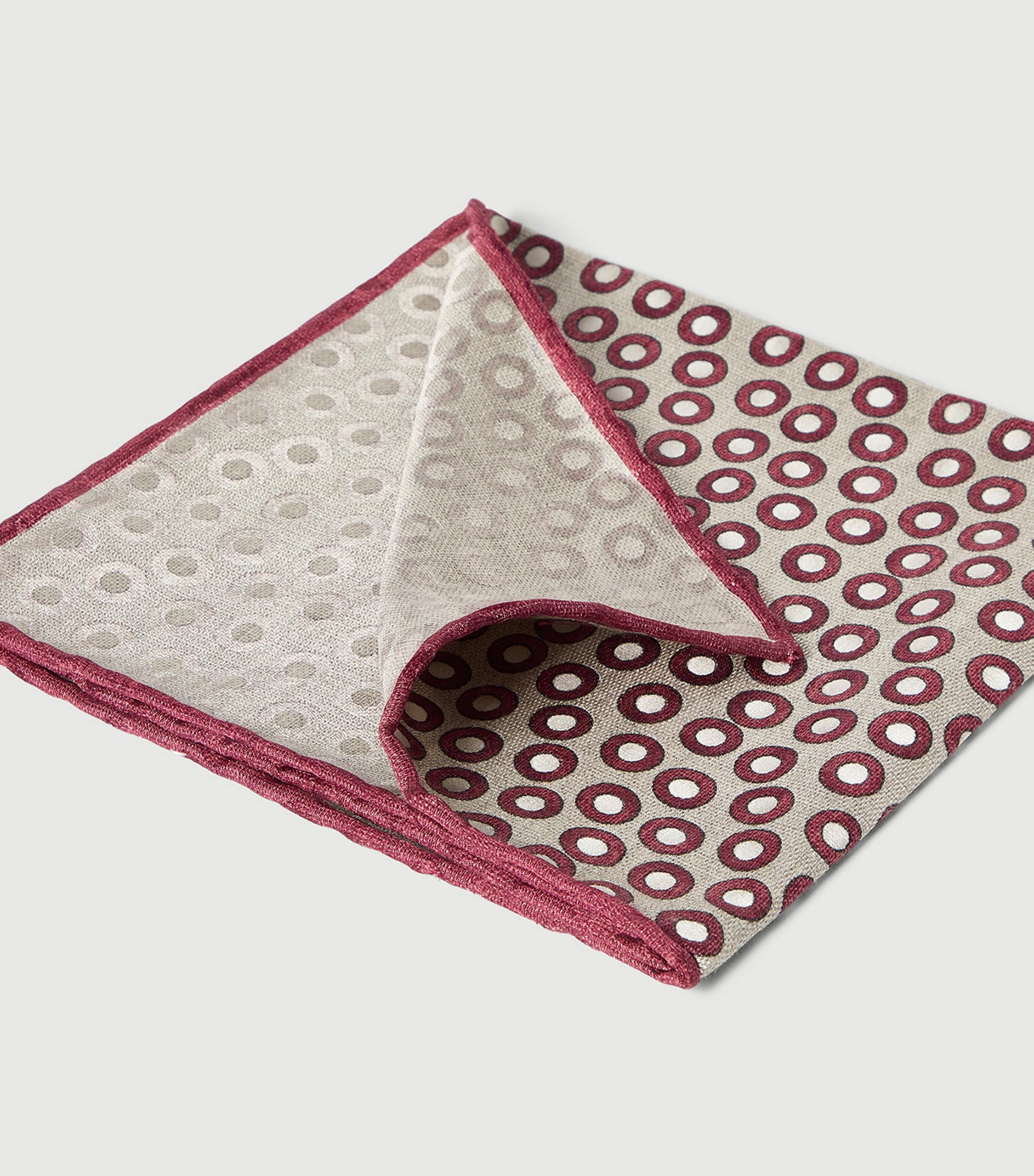 Brunello Cucinelli Silk Polka-Dot Pocket Square Image 3